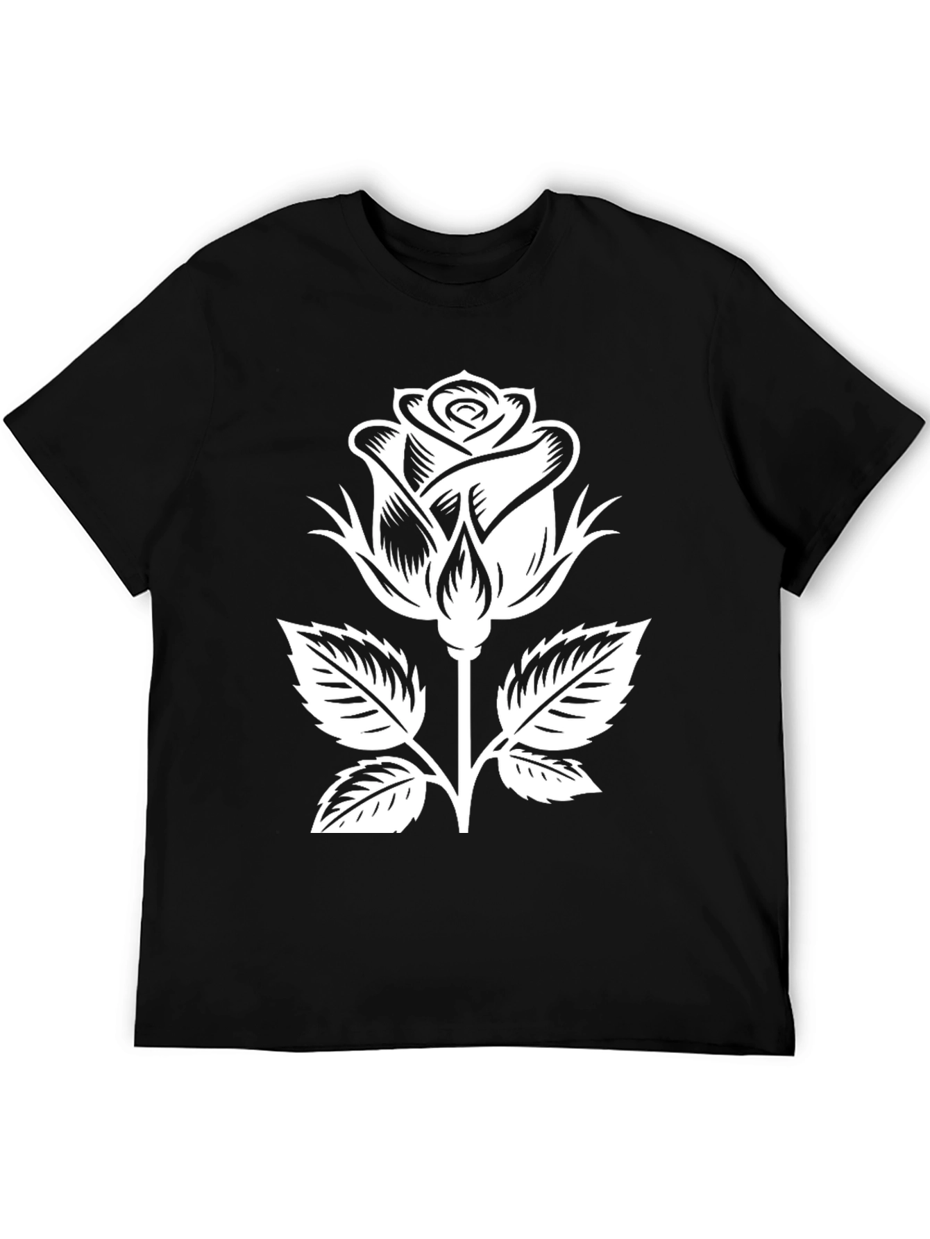 Black Black Rose Graphic T-Shirt view 5