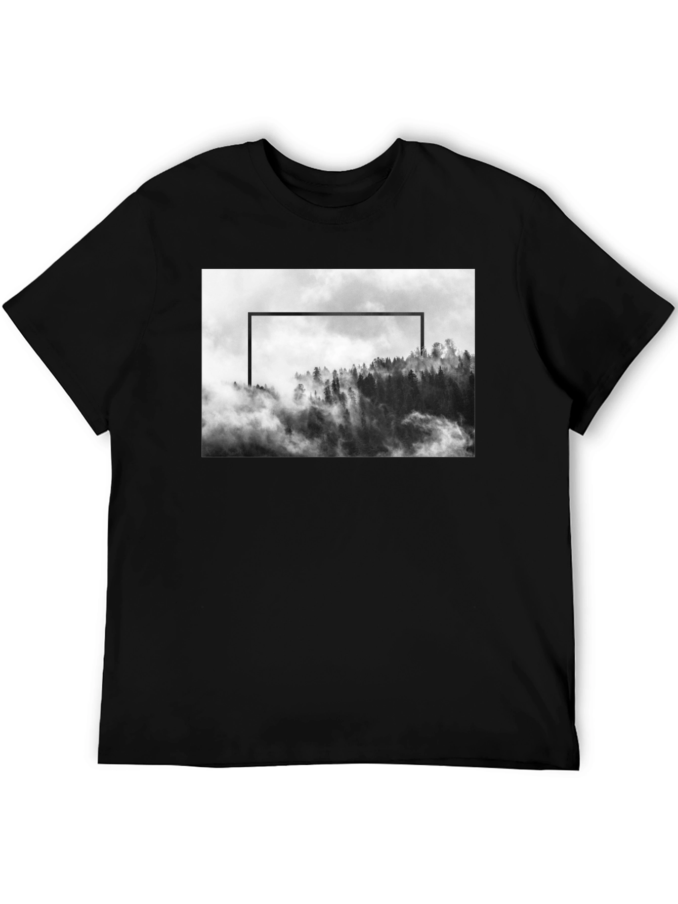 Black Mountain Framed Black T-Shirt view 5