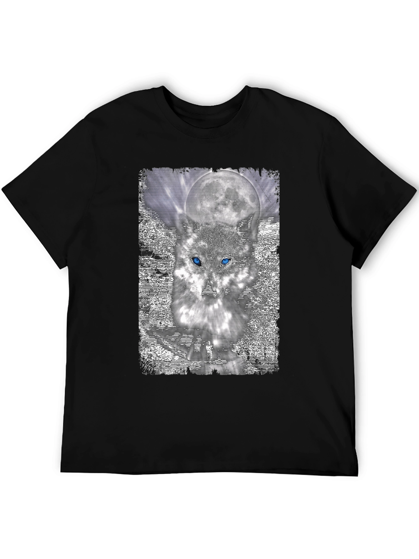 Black Wolf Moon Graphic Tee view 5