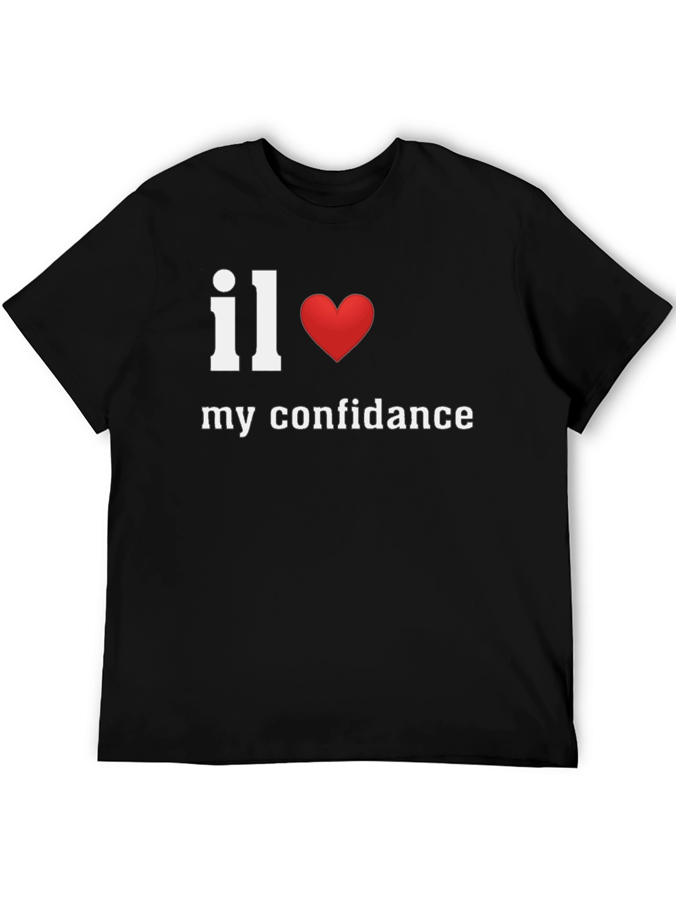 Black I Love My Confidence Graphic T-Shirt - Soft Cotton Tee view 5