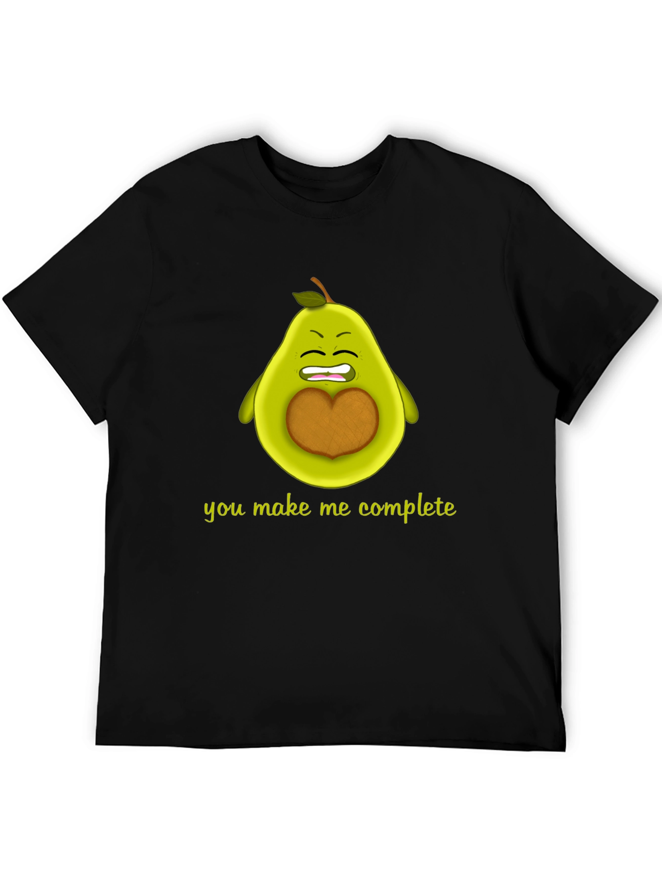 Black You Make Me Complete Avocado Graphic Tee view 5