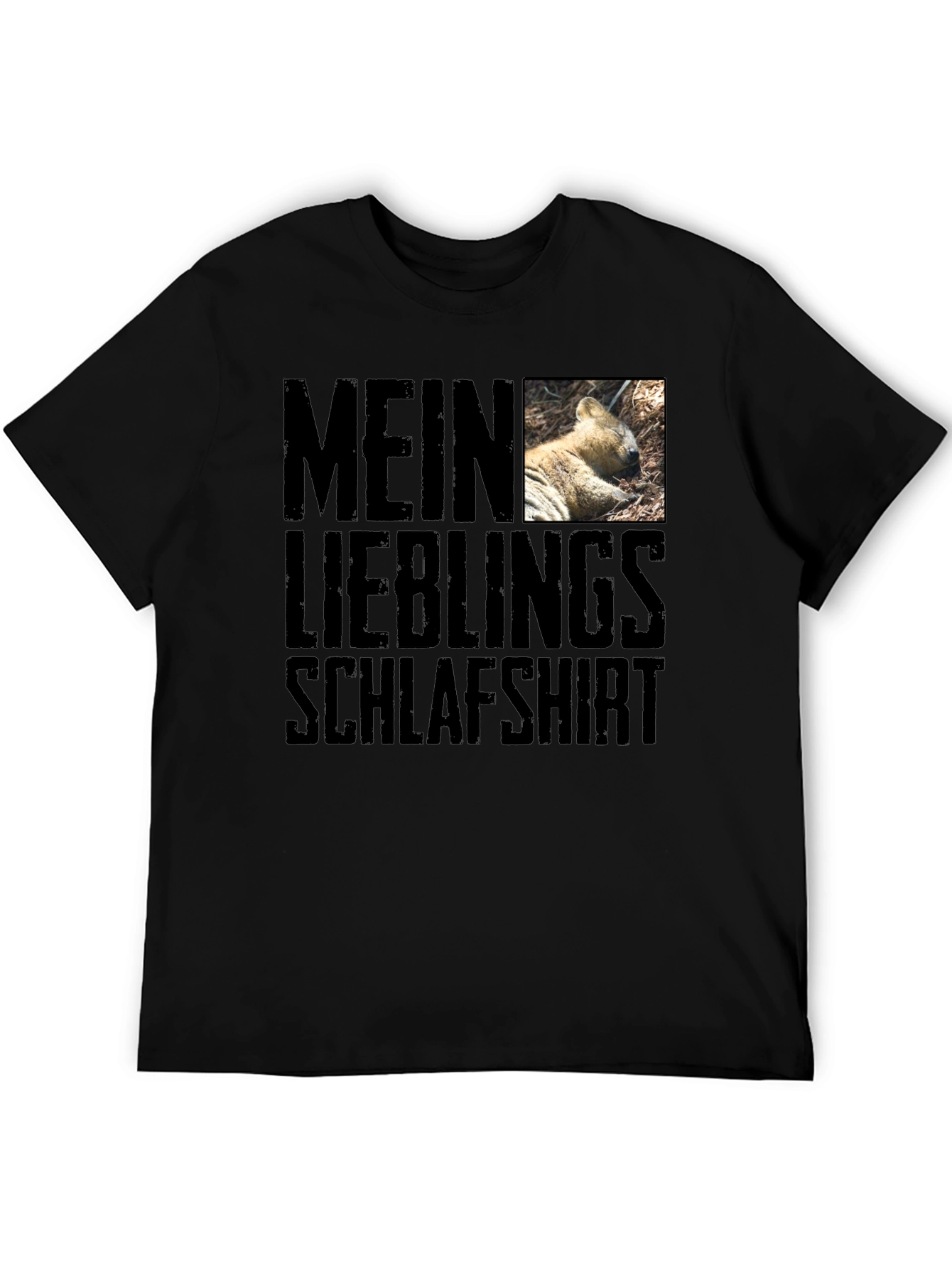 Black Mein Lieblings Schlafshirt - Novelty Graphic T-Shirt view 5