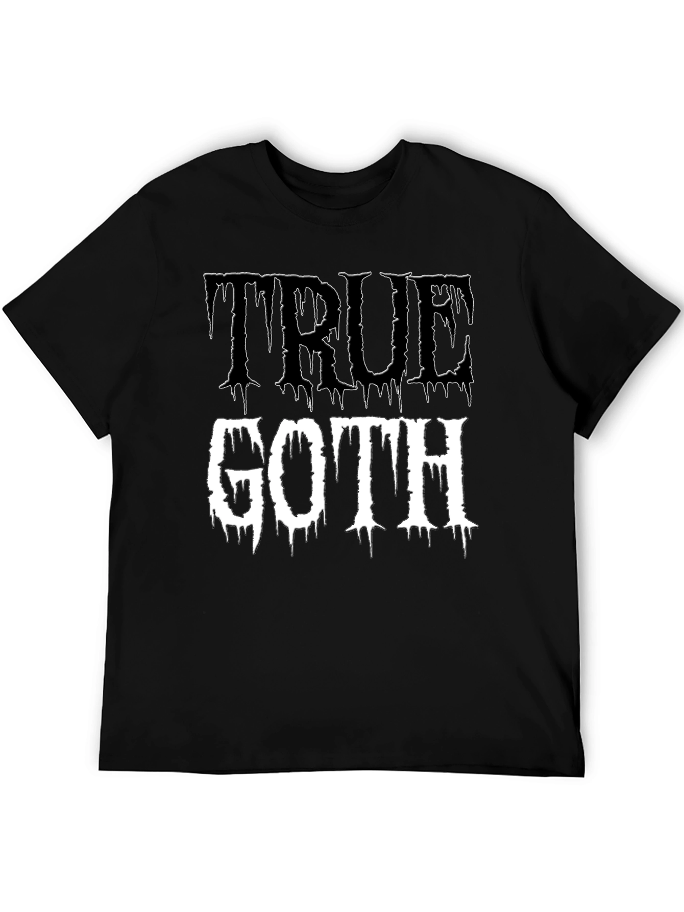 Black True Goth Graphic T-Shirt - Black view 5