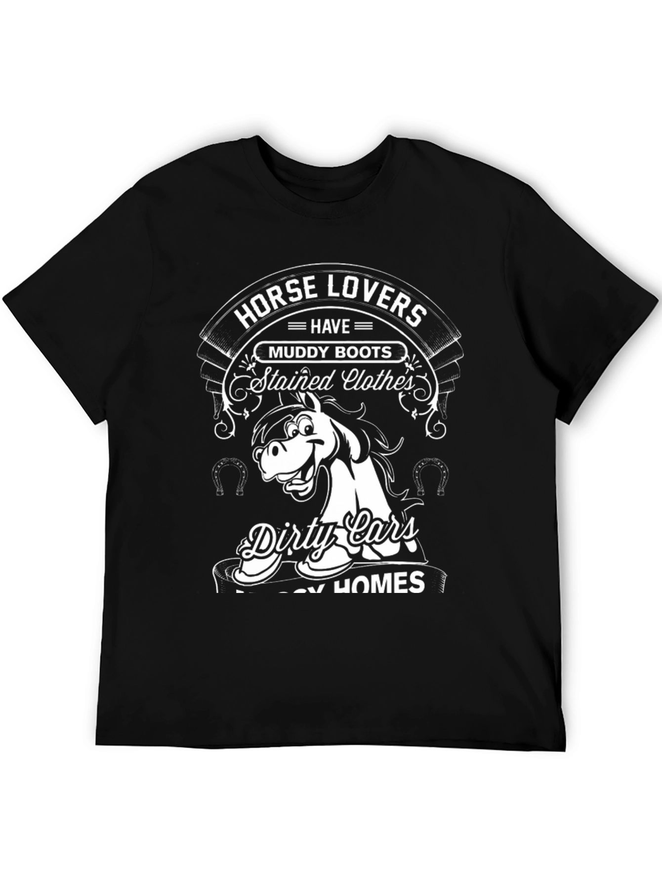 Black Horse Lovers Tee: Muddy Boots, Dirty Cars view 5