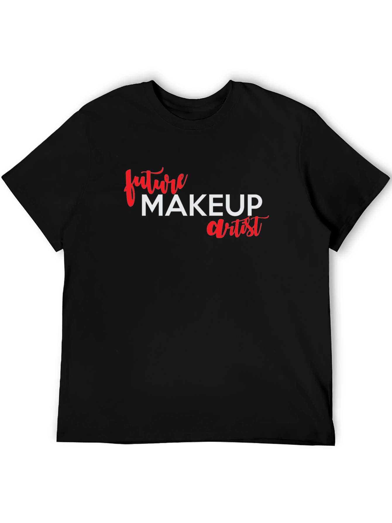 Black Future Makeup Artist Black Cotton T-Shirt view 5
