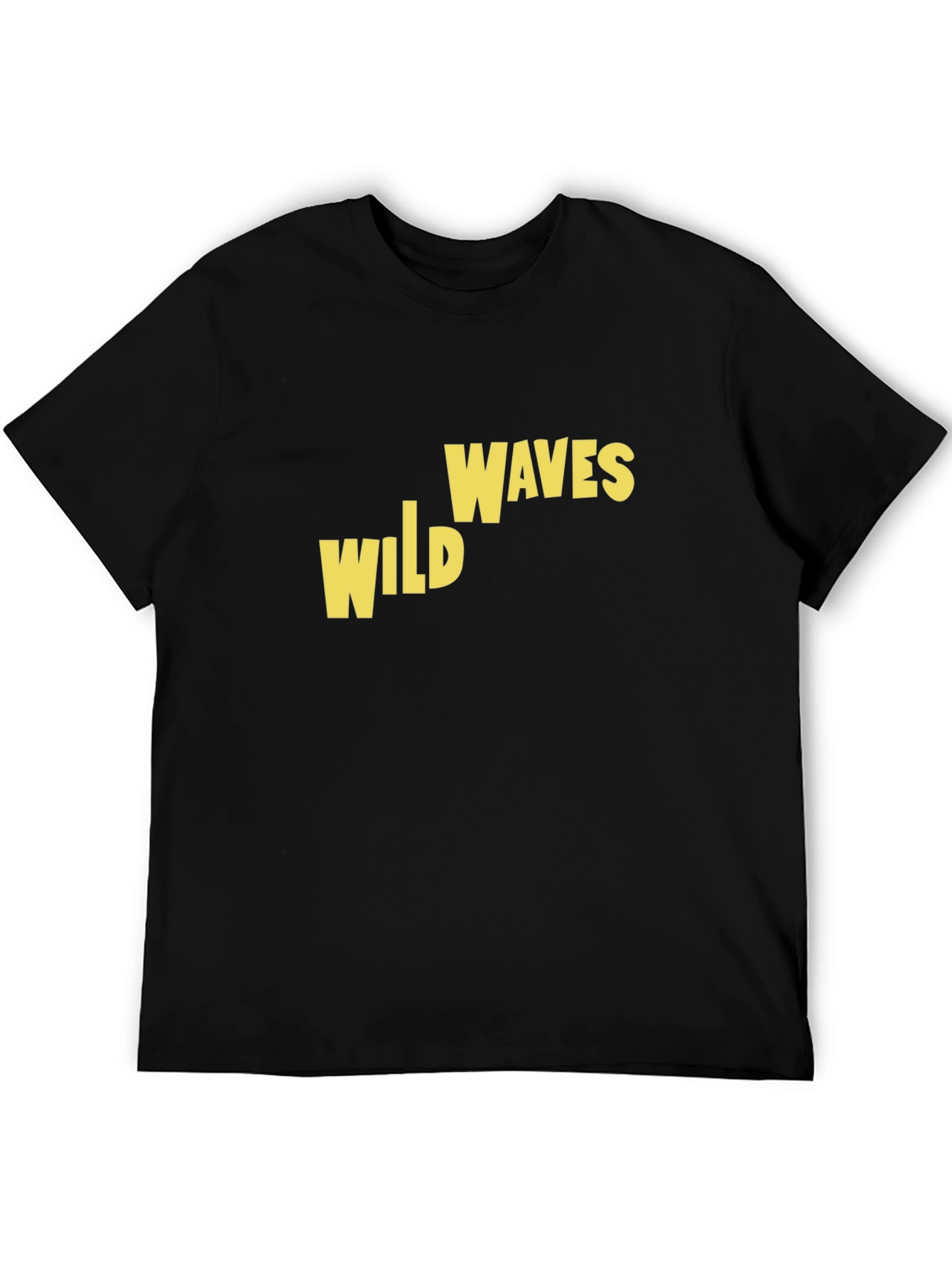 Black Wild Waves Graphic Tee - Retro Summer Vibes view 5