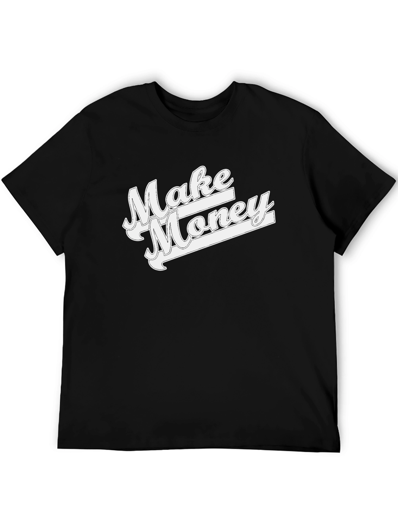 Black Make Money Graphic T-Shirt - Mens Black Tee view 5