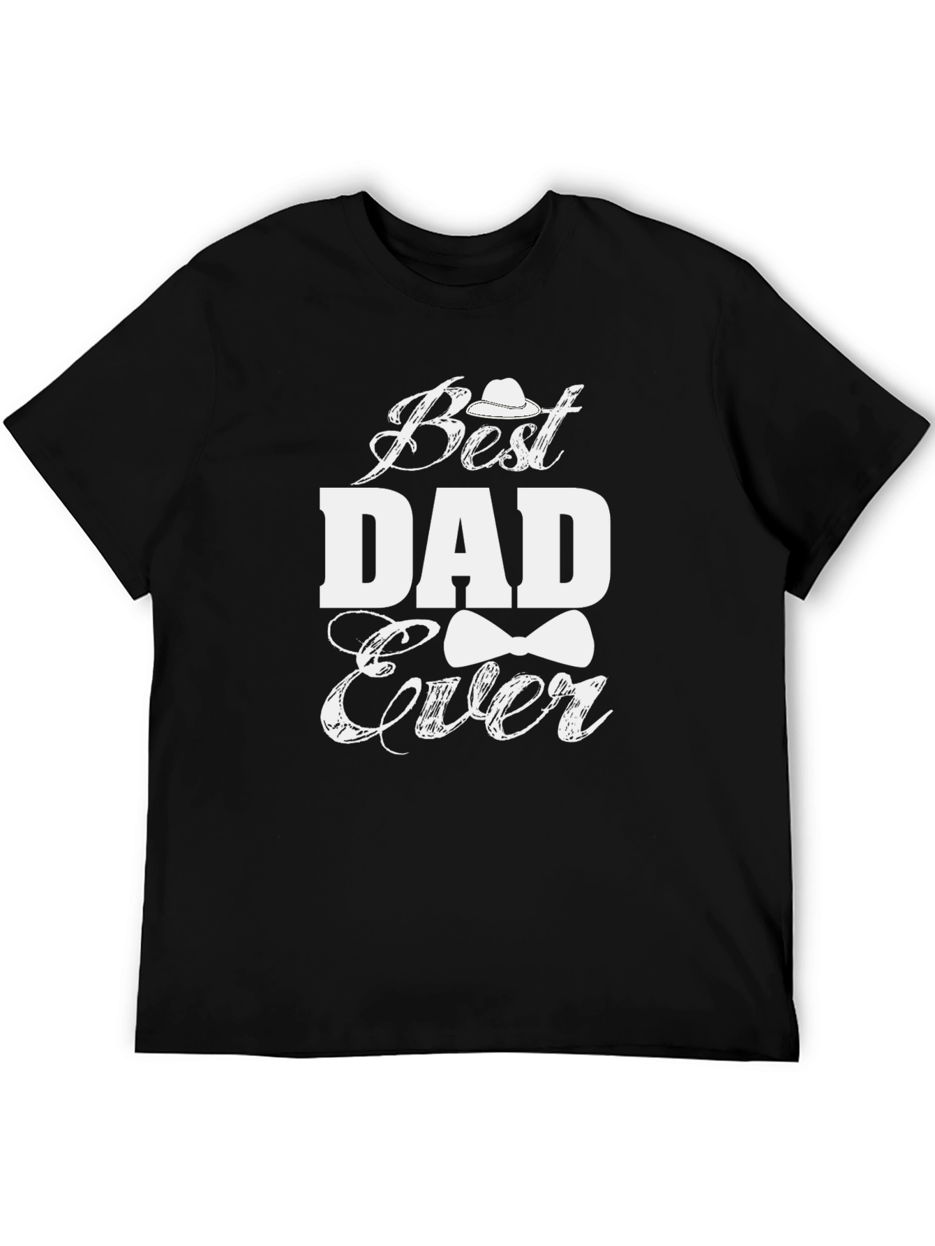Black Best Dad Ever Graphic T-Shirt Father's Day view 5