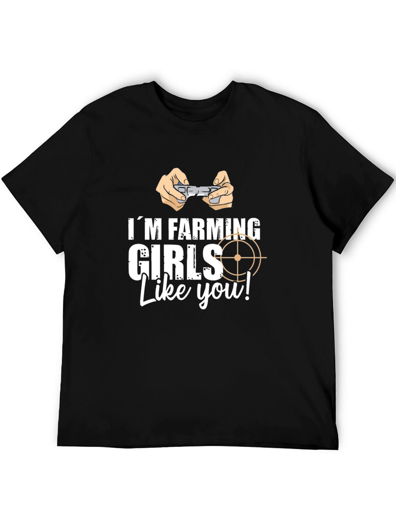 Black I'm Farming Girls T-Shirt view 5