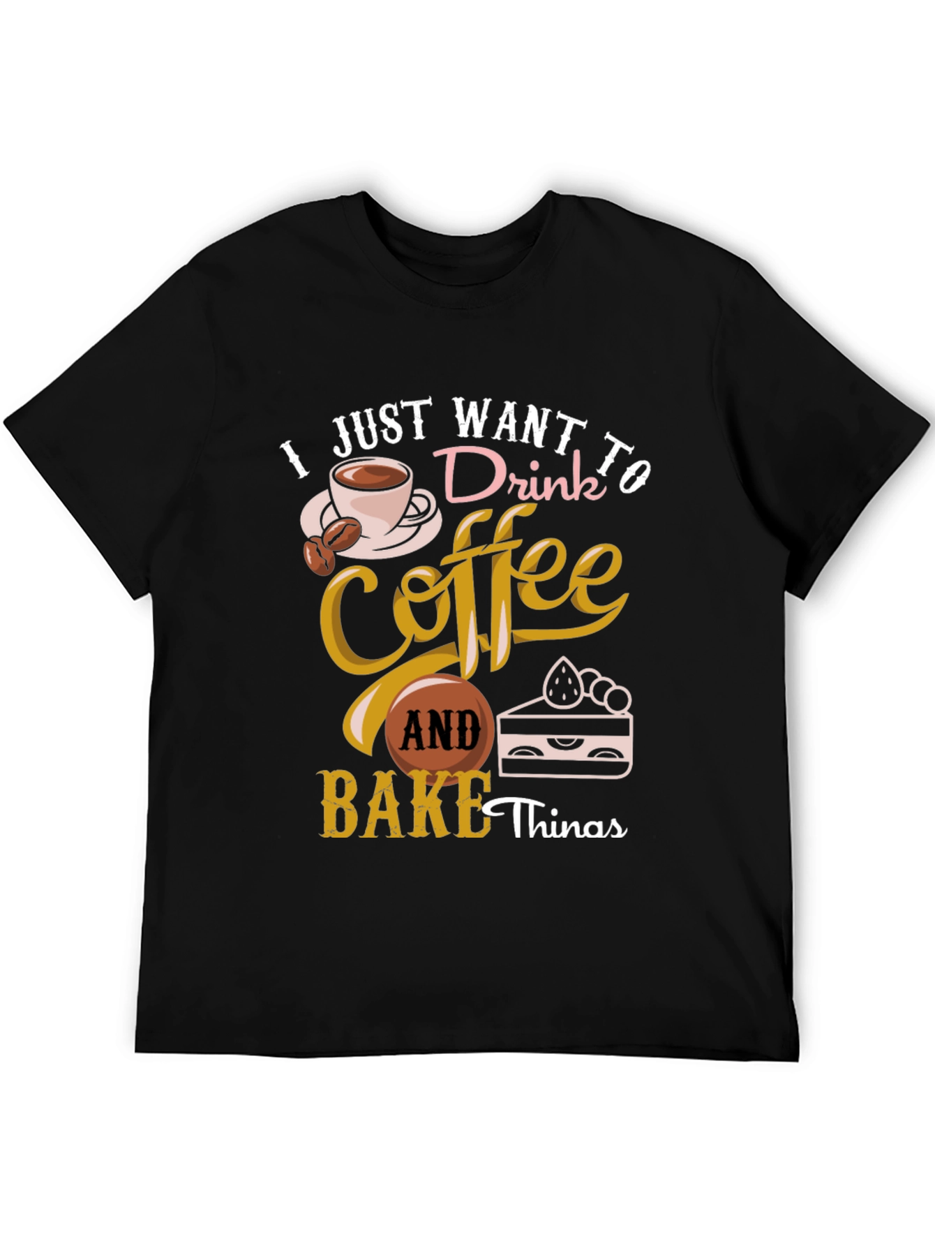 Black Coffee & Baking Lover T-Shirt view 5