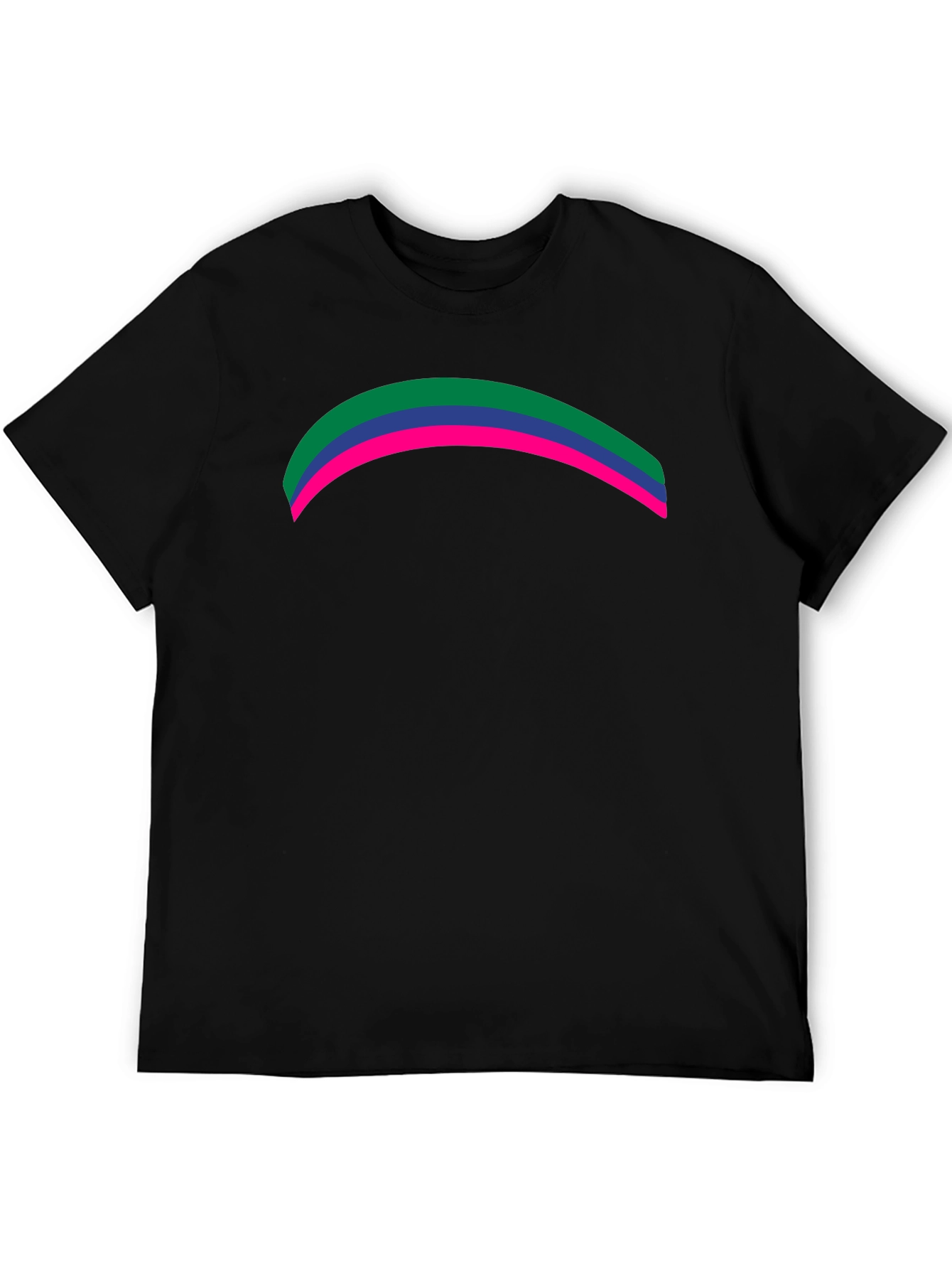 Black Rainbow Pride T-Shirt - Modern Graphic Tee view 5
