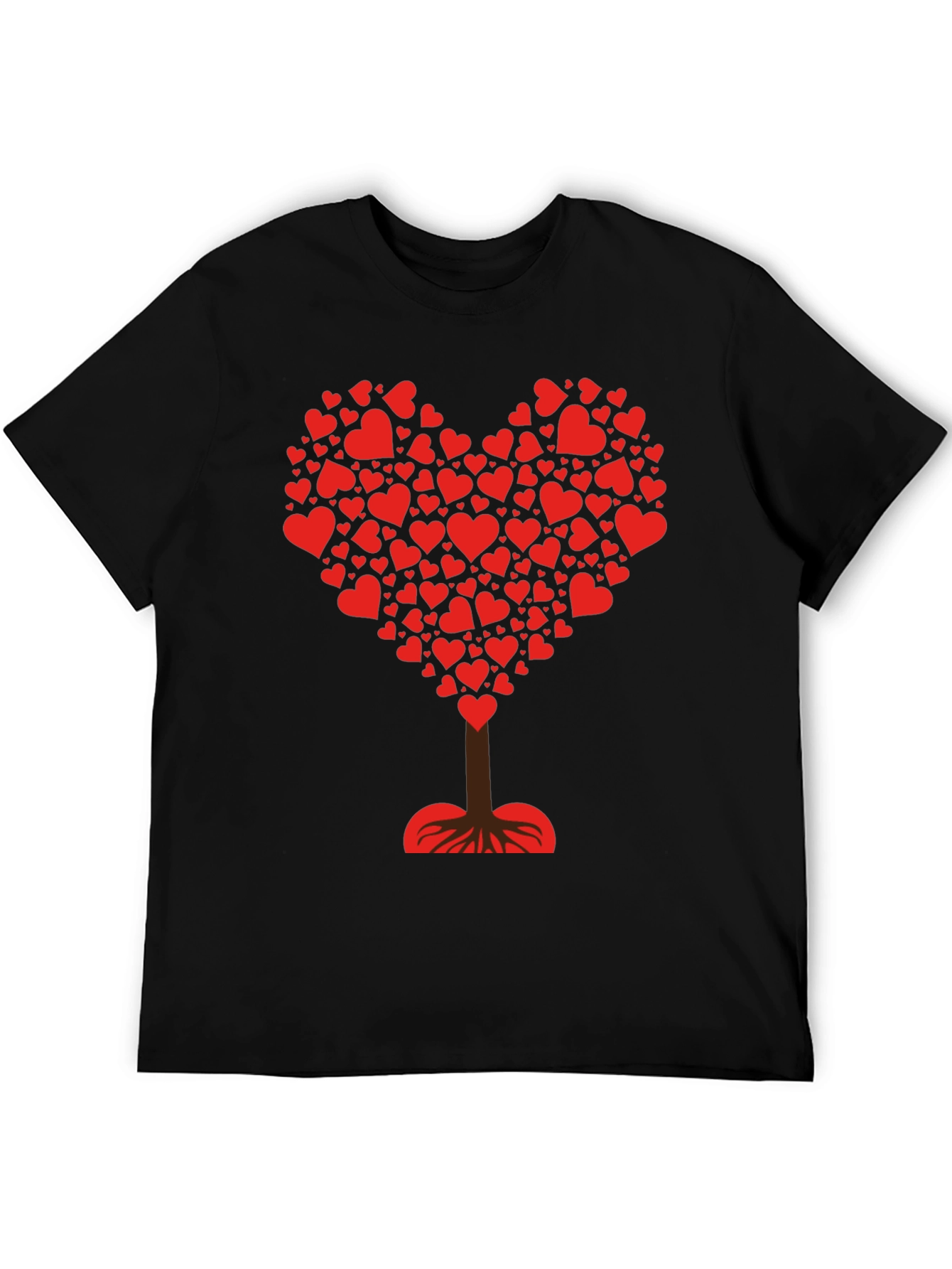 Black Heart Tree Graphic Tee - Love & Nature T-Shirt view 5