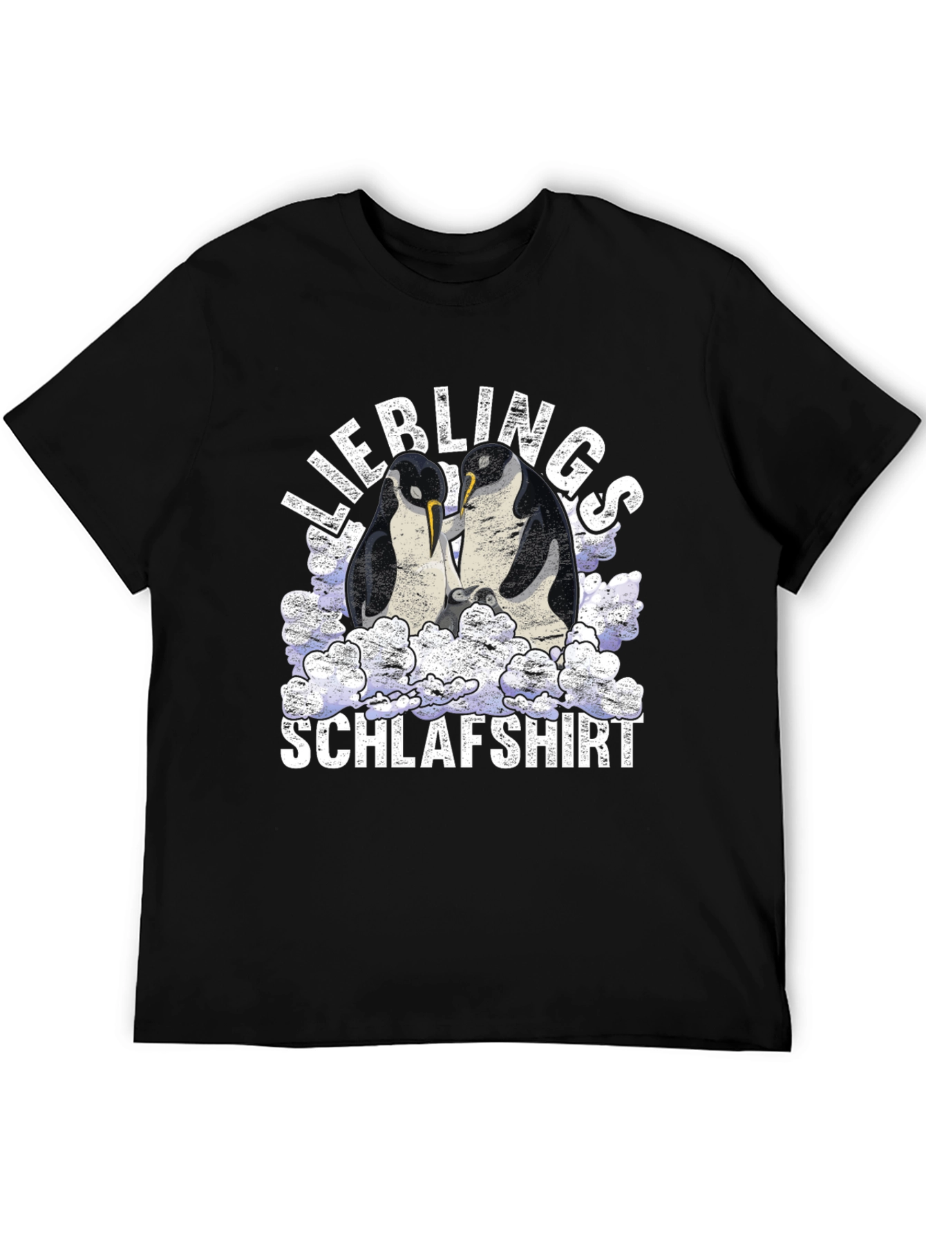 Black Penguin Sleeping Shirt - Liebling Schlafshirt T-Shirt view 5