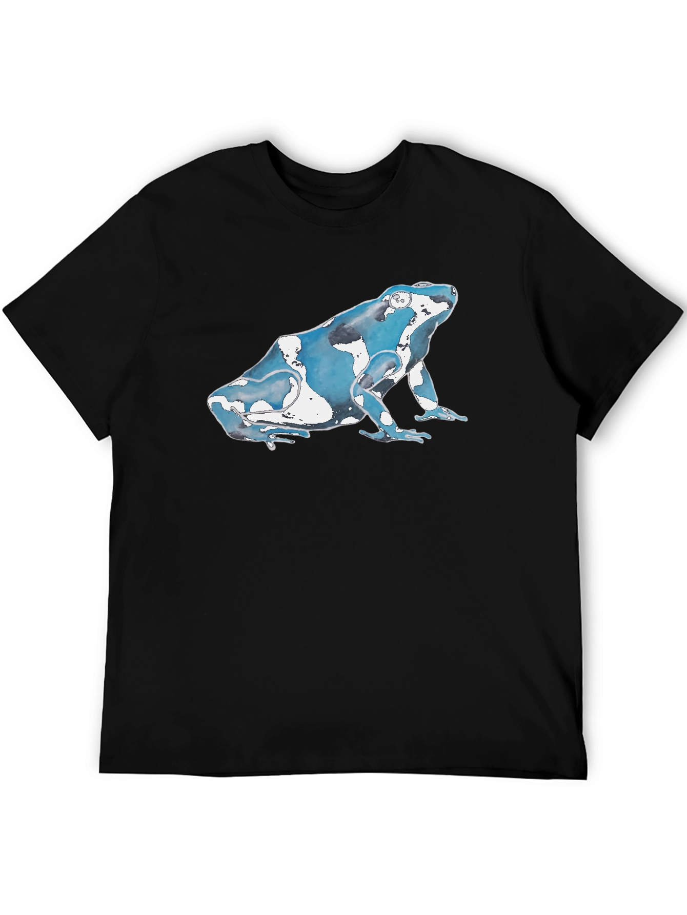 Black Blue Poison Dart Frog Graphic T-Shirt view 5