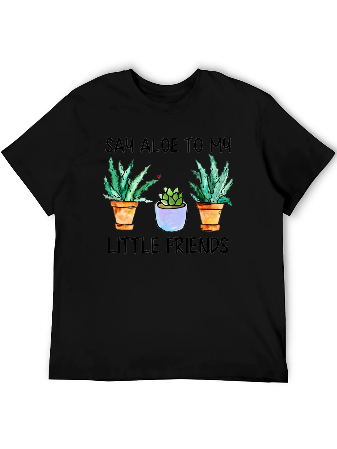 Black Say Aloe To My Little Friends Graphic Tee view 5