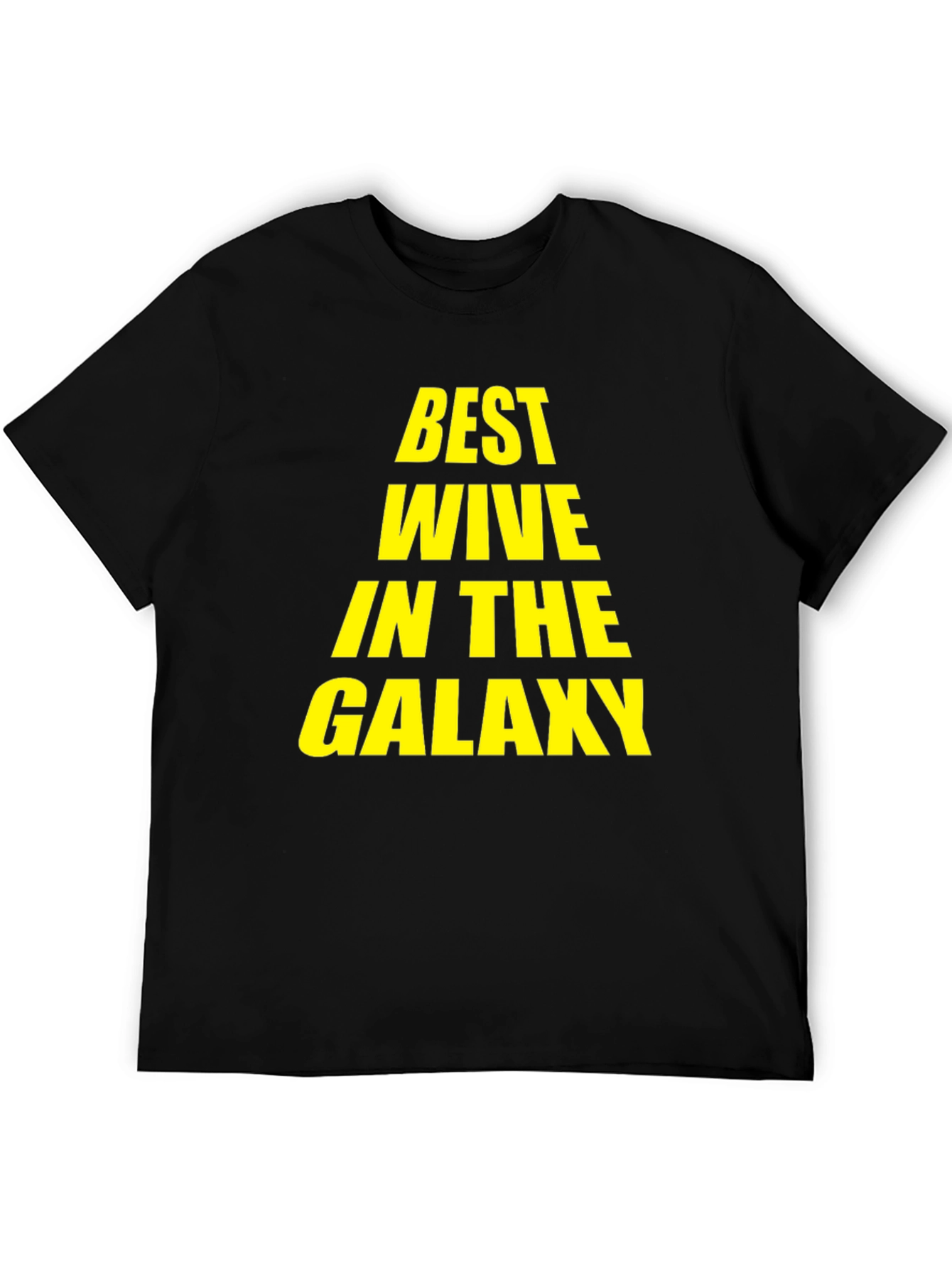 Black Best Wife in the Galaxy T-Shirt - Novelty Gift view 5