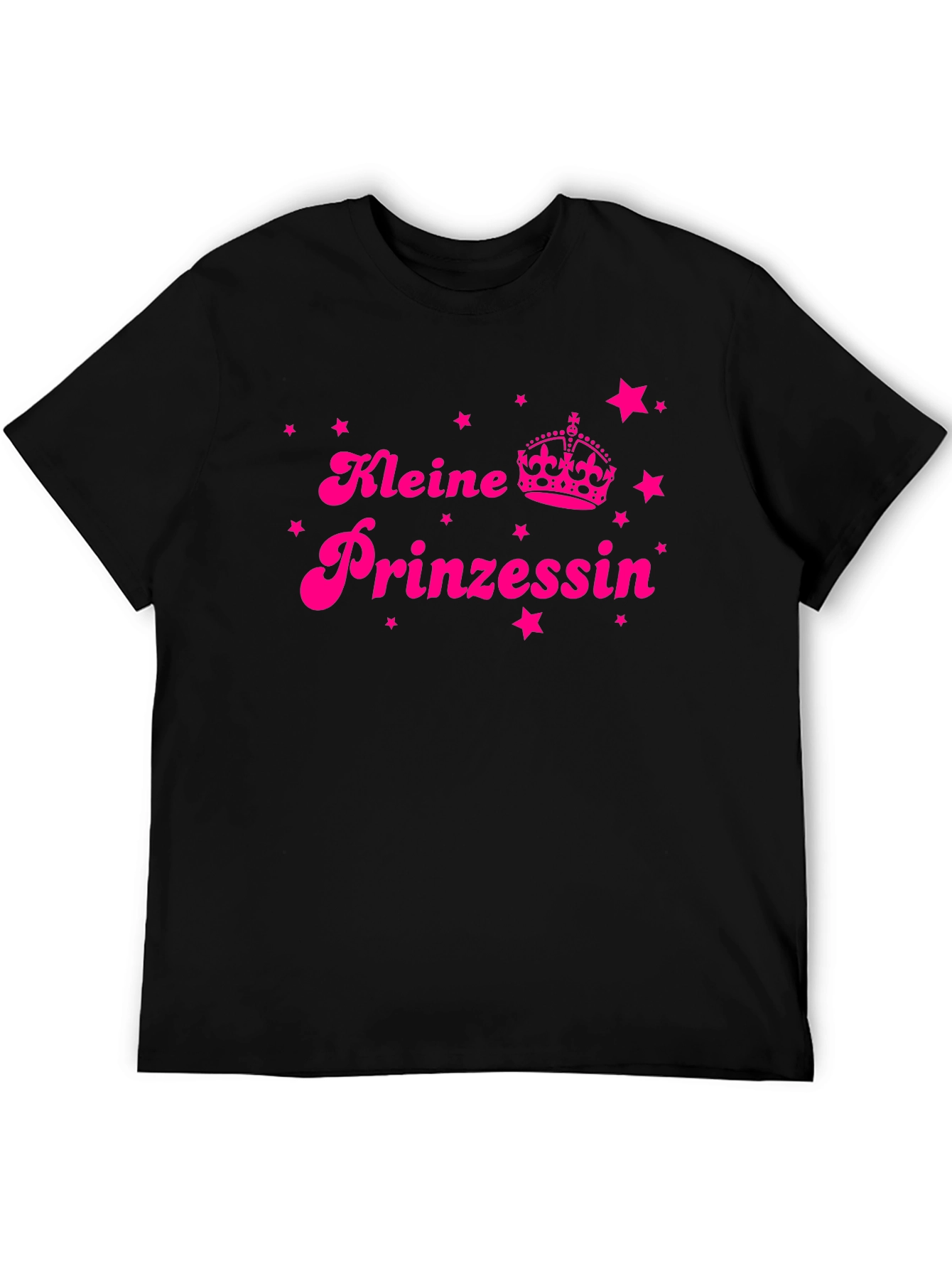 Black Kleine Prinzessin Black T-Shirt - Cute German Princess Design view 5