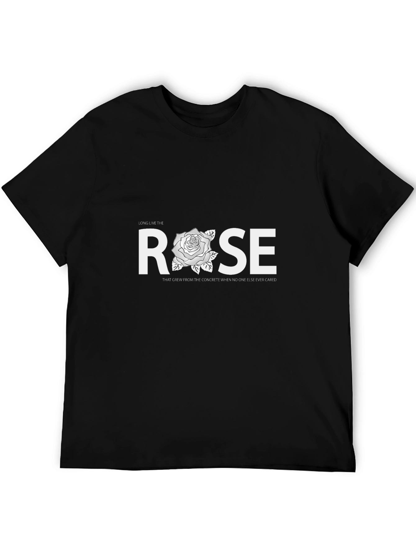 Black Long Live The Rose Graphic T-Shirt view 5