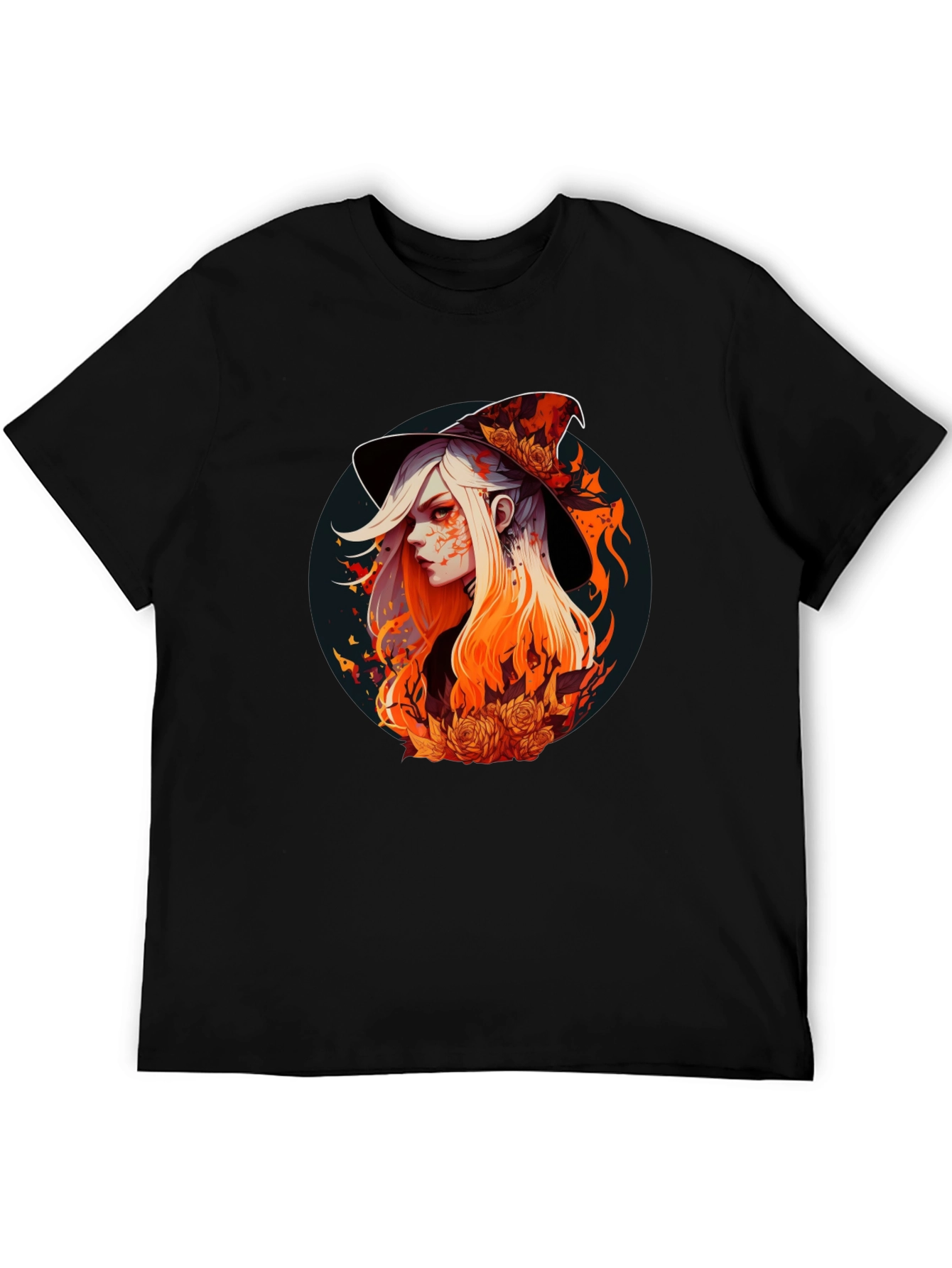 Black Witch Graphic Tee - Stylish Halloween T-Shirt view 5