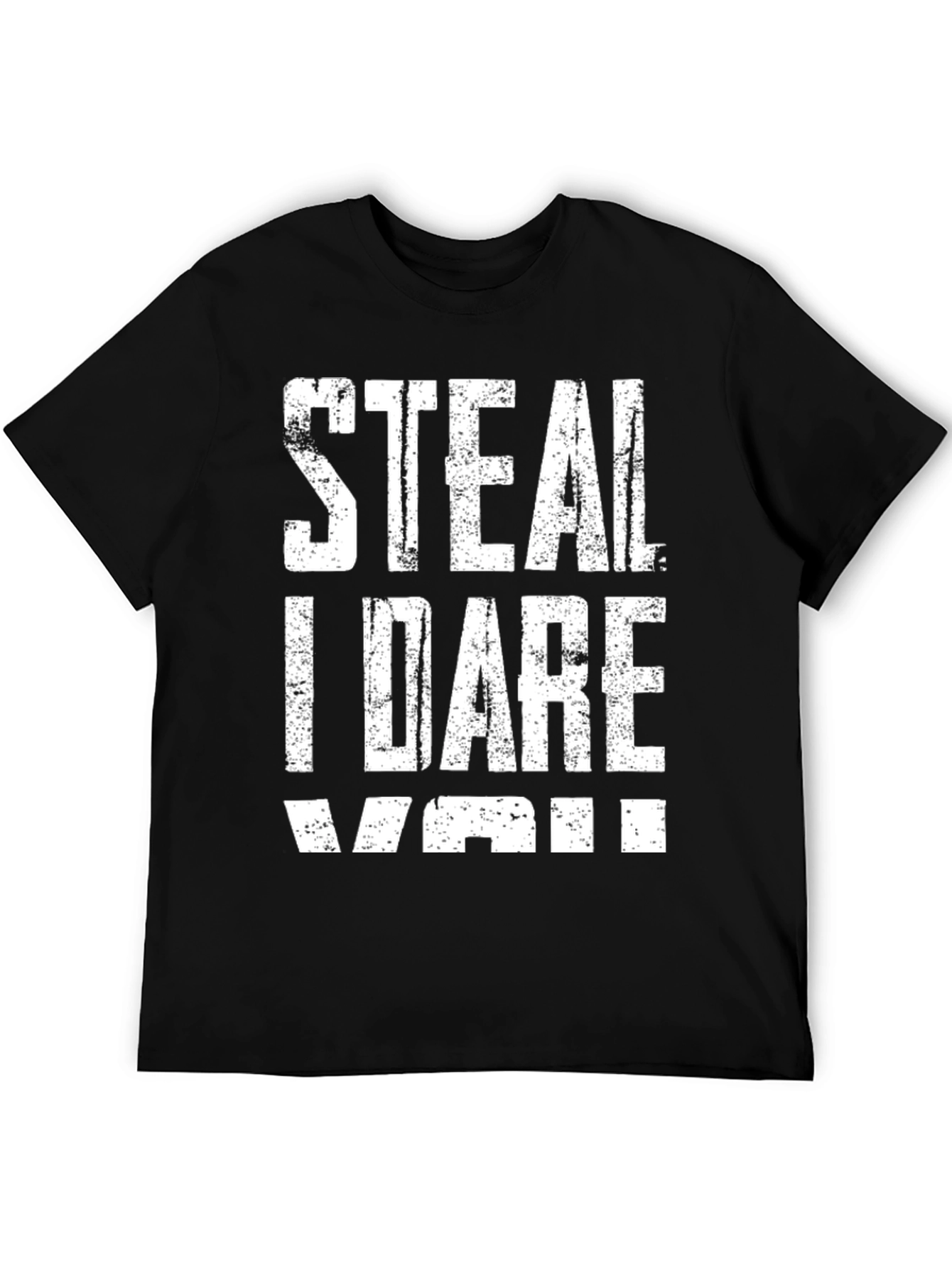 Black Steal I Dare You Graphic Tee view 5