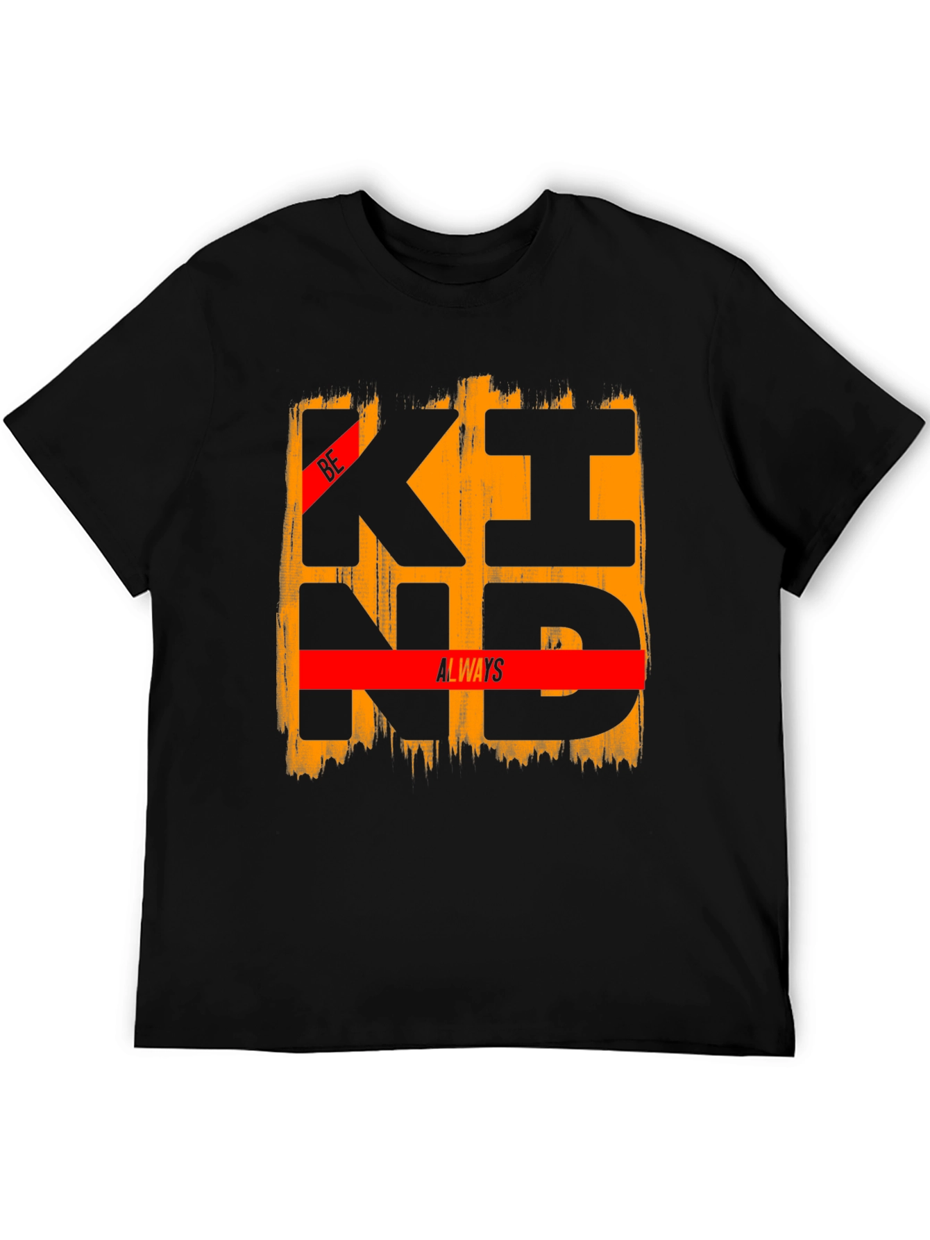 Black Be Kind Always Graphic Tee - Black view 5