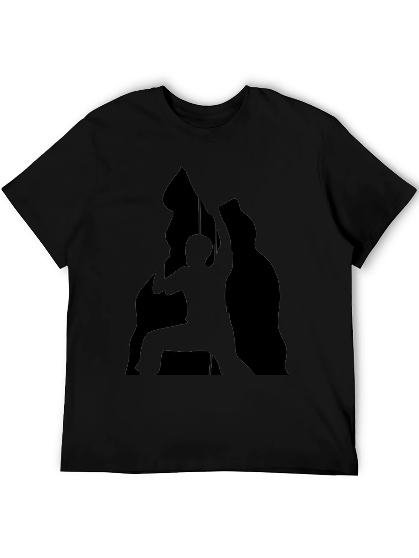 Black Silhouette Climber Black T-Shirt view 5
