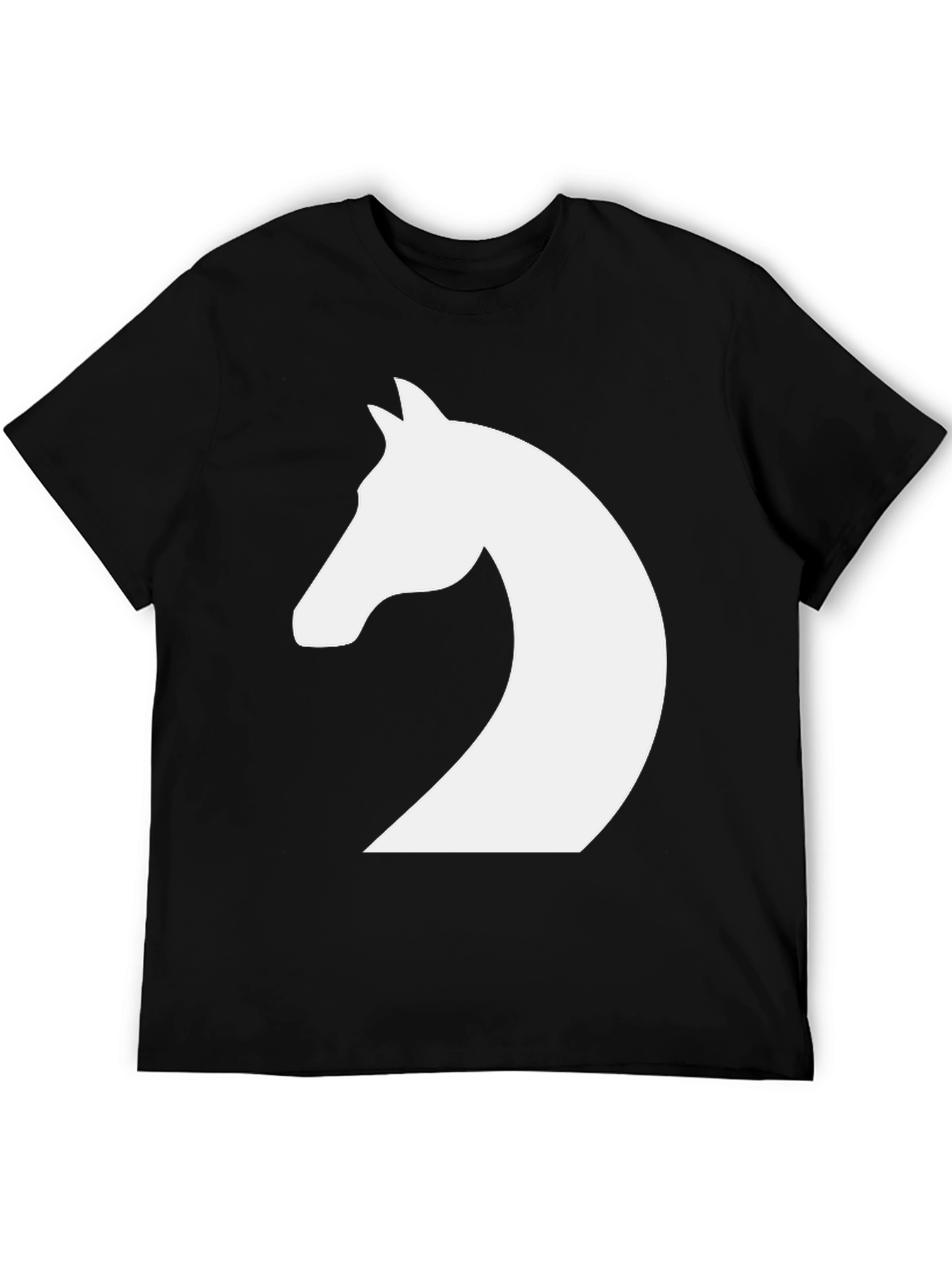 Black Horse Head Graphic Tee - Black view 5