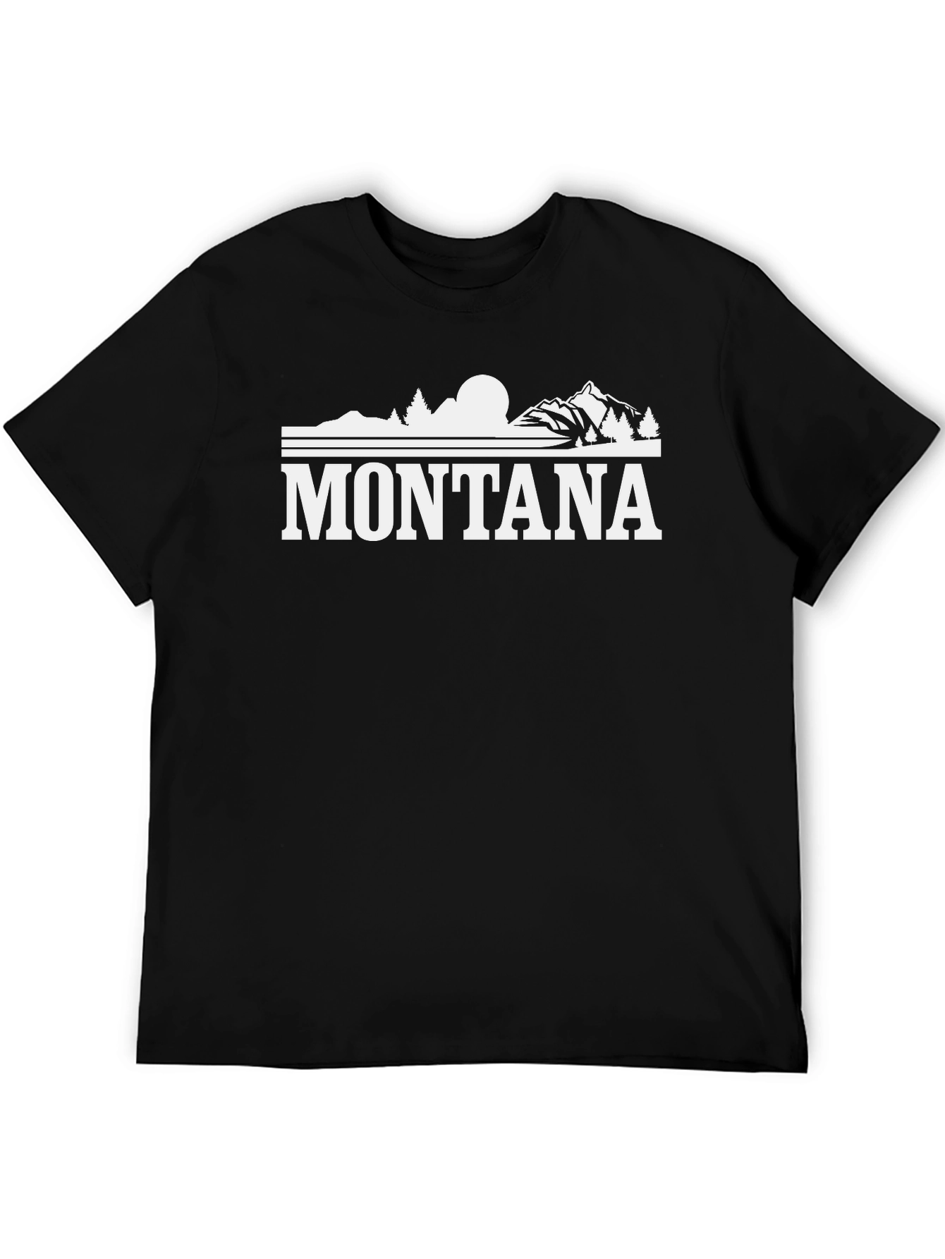 Black Montana Graphic Tee - Stylish Outdoor Adventure Shirt view 5