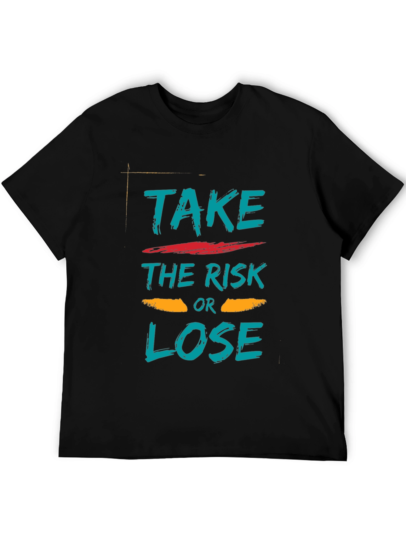 Black Take the Risk Graphic Tee view 5