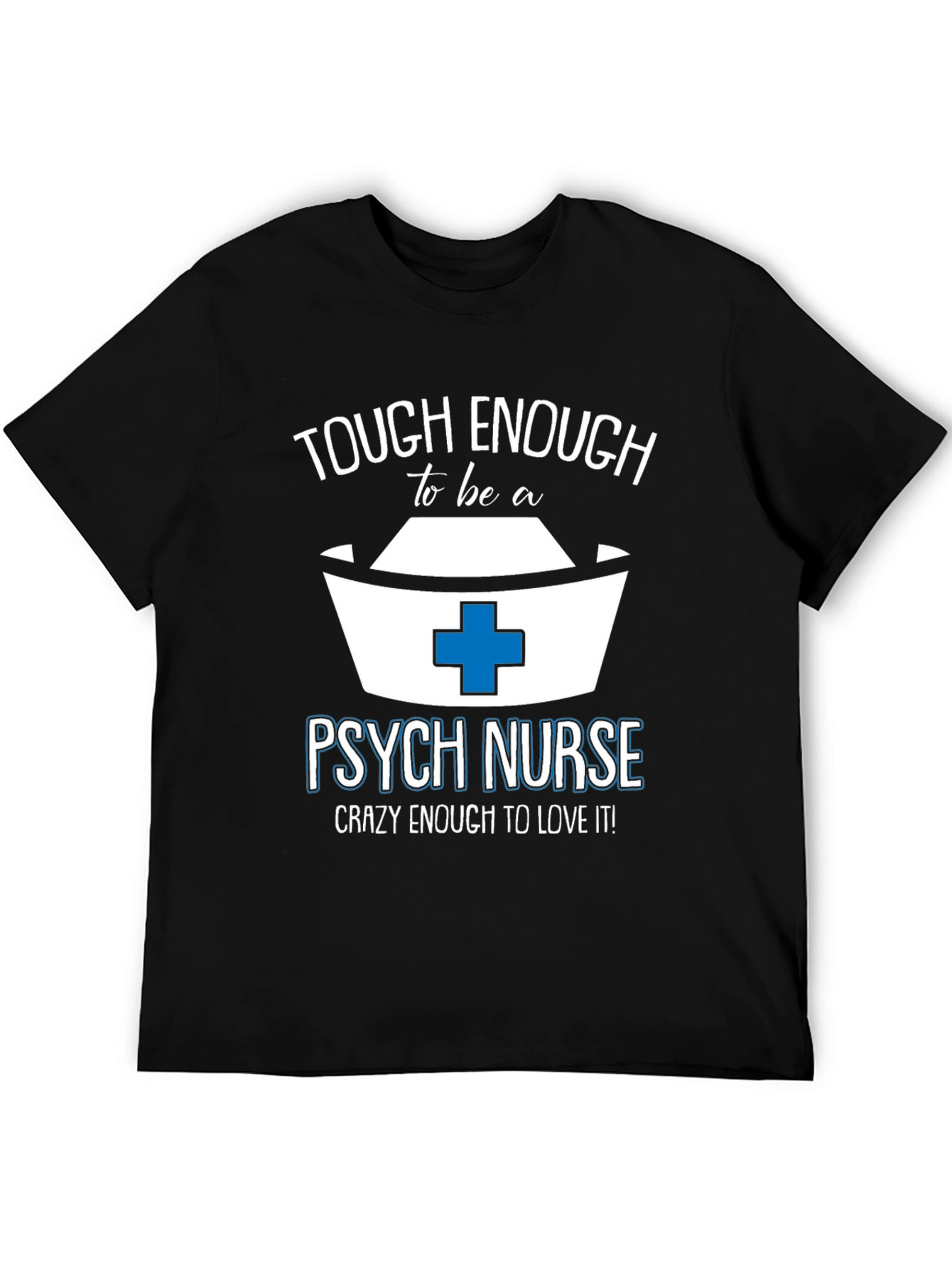 Black Tough Enough Psych Nurse Tee view 5