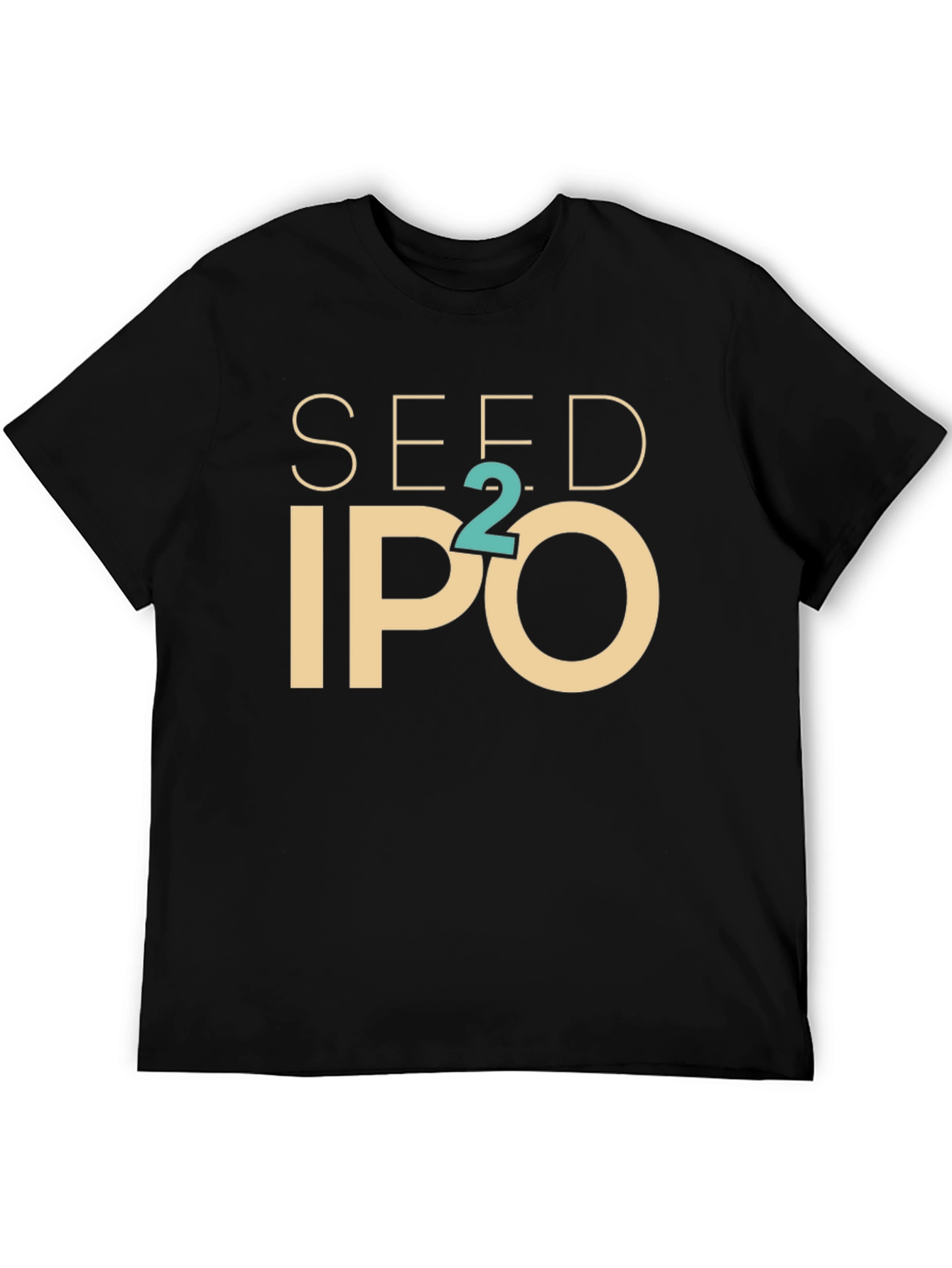 Black Seed to IPO Tee - Black Cotton Blend Graphic T-Shirt view 5