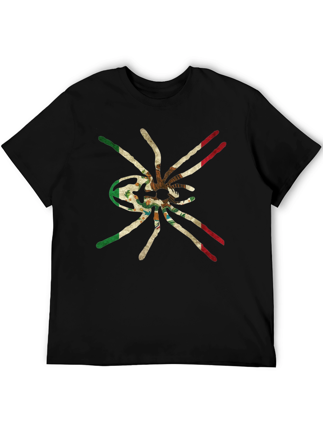 Black Mexican Flag Tarantula Graphic Tee view 5