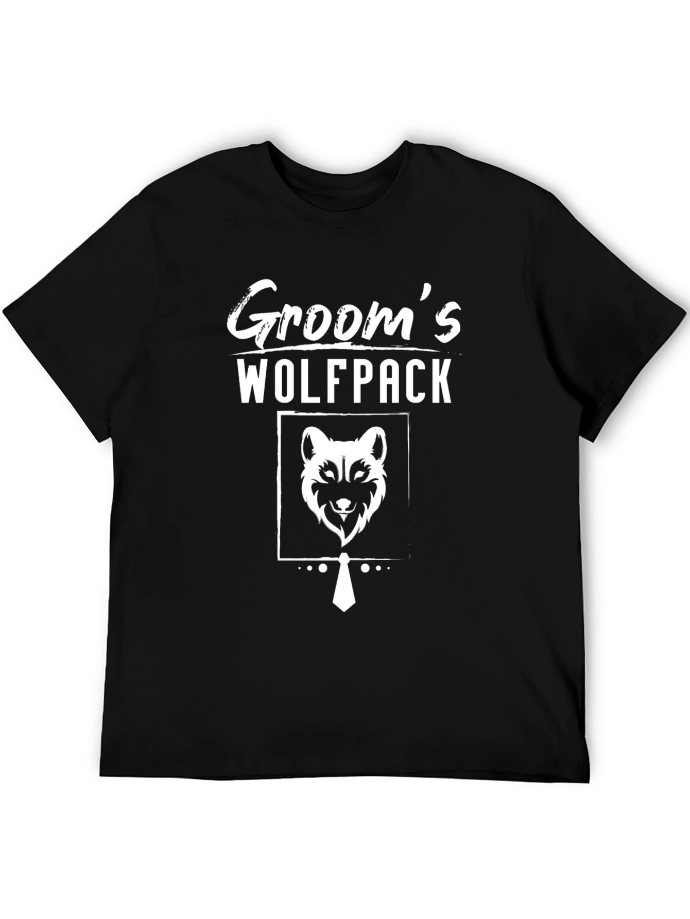 Black Groom's Wolfpack Black T-Shirt view 5
