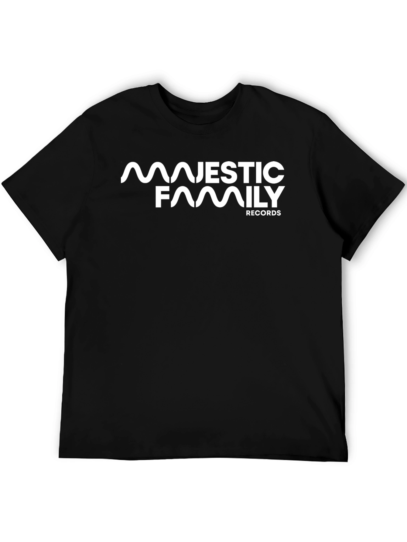 Black Majestic Family Records Black T-Shirt view 5