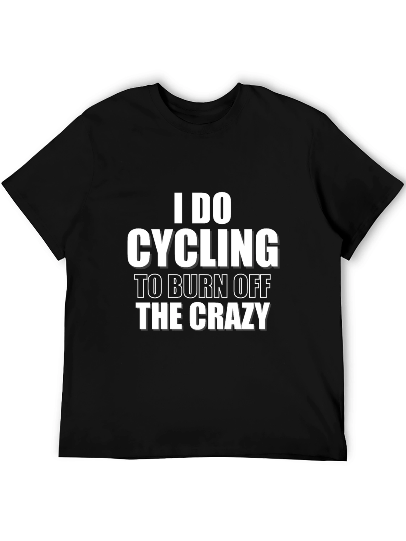 Black Cycling Burn Off Crazy T-Shirt - Black view 5