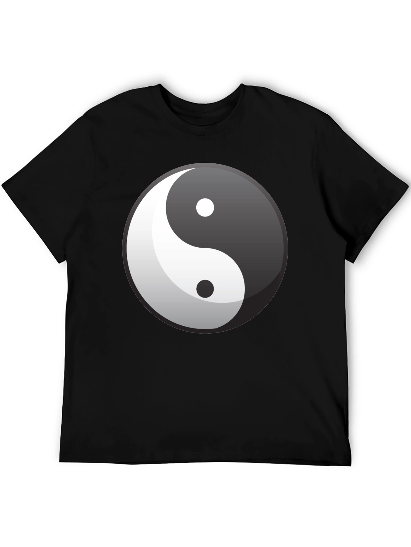 Black Yin Yang Graphic Tee - Balance & Style view 5