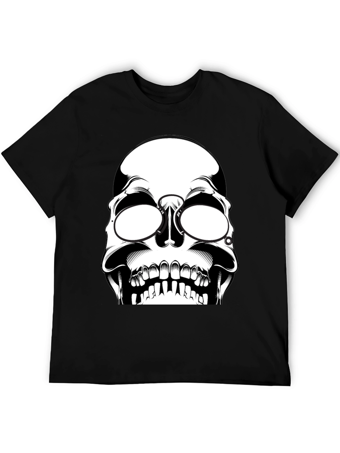Black Skull Graphic T-Shirt - Edgy Style view 5