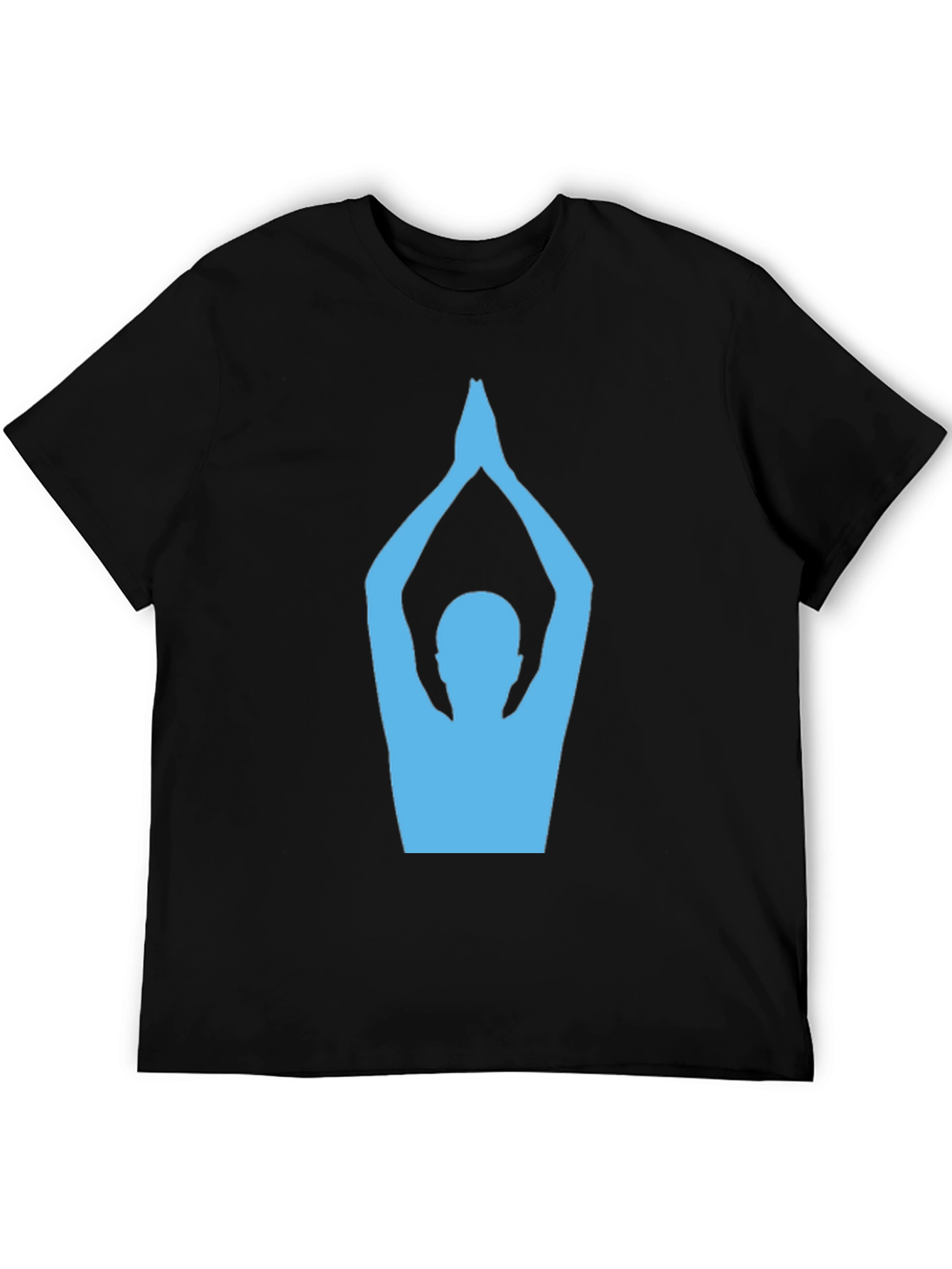 Black Yoga Pose Graphic T-Shirt view 5