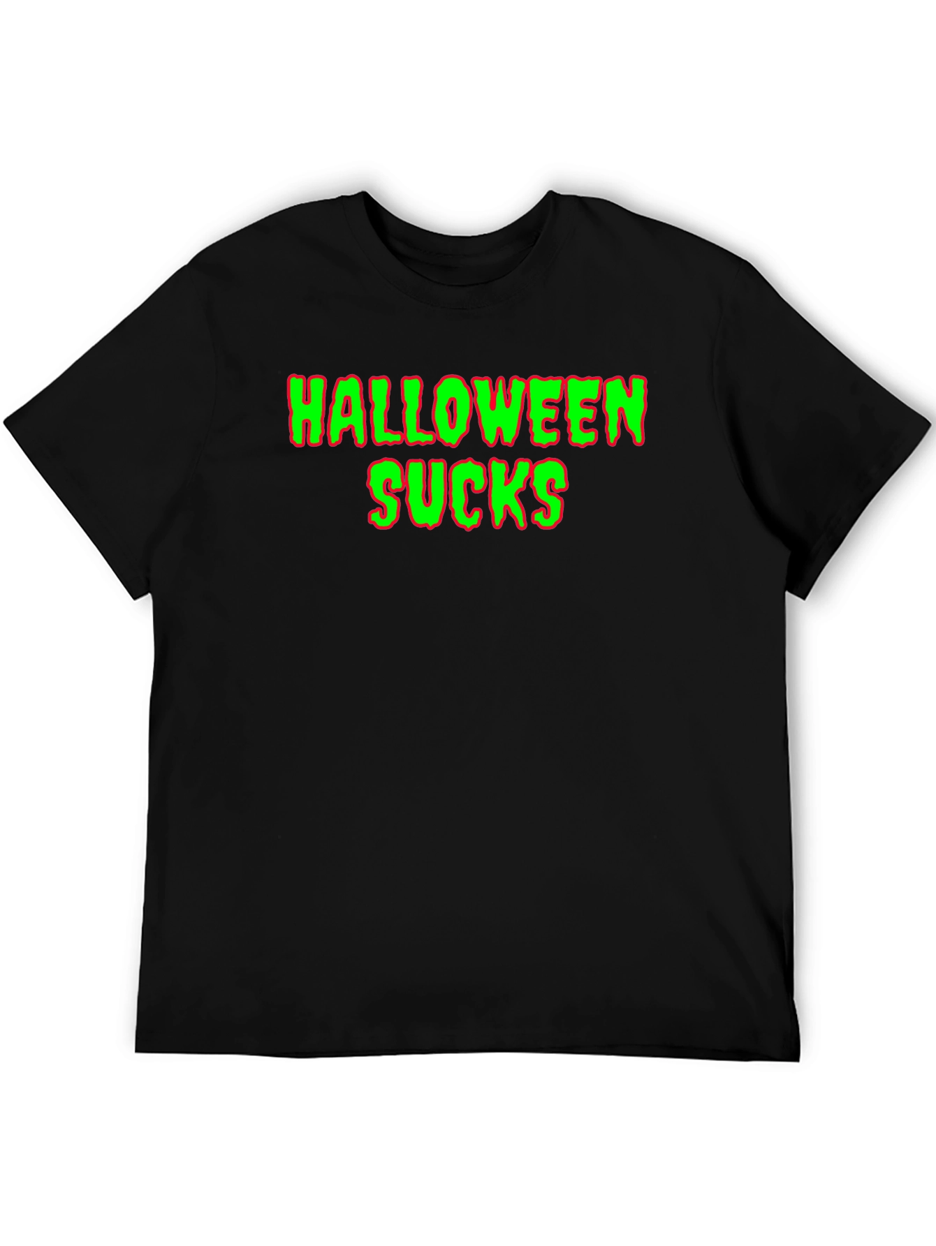 Black Halloween Sucks T-Shirt view 5