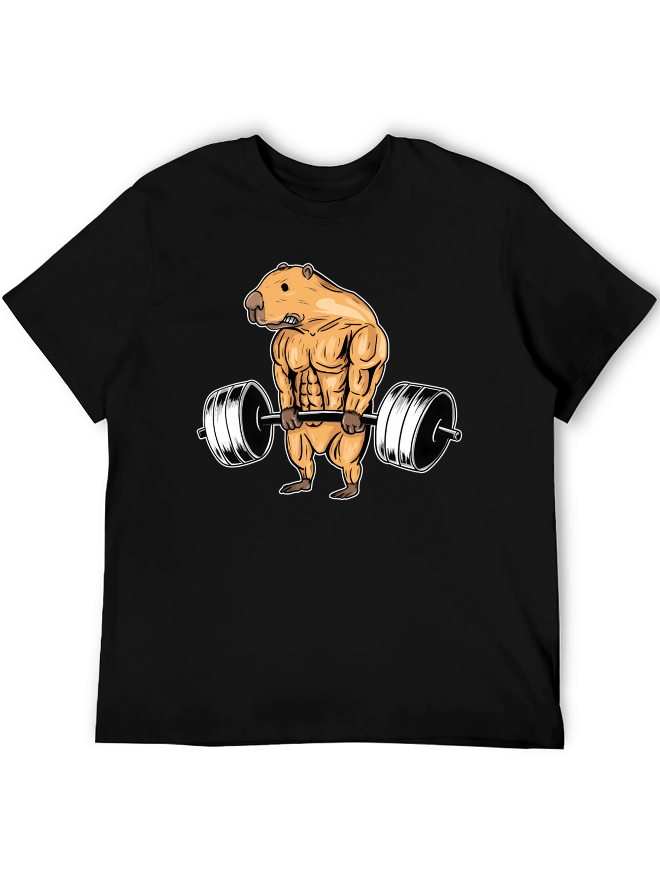 Black Weightlifting Beaver T-Shirt view 5