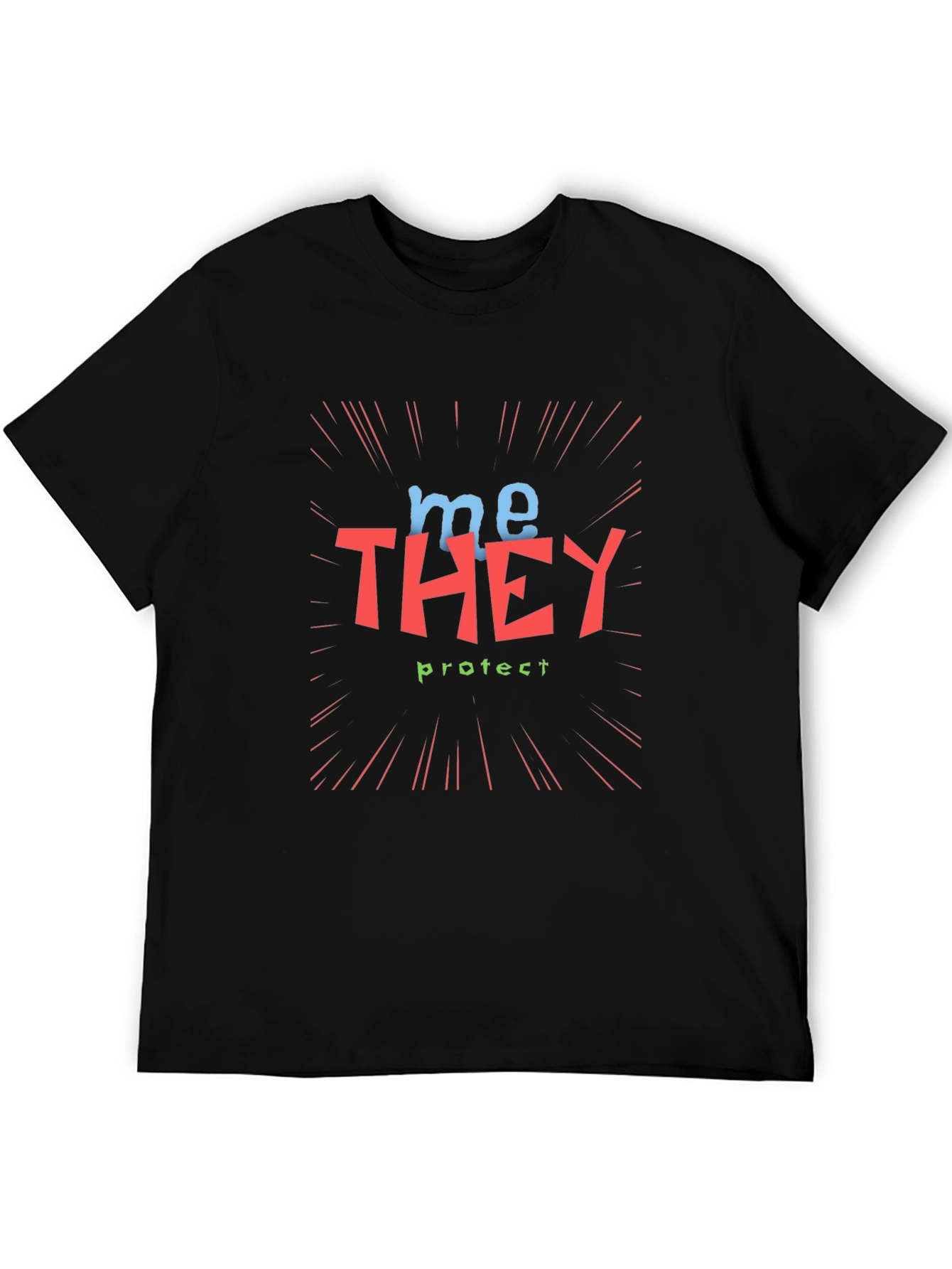 Black Me They Protect Graphic Tee - Unisex view 5