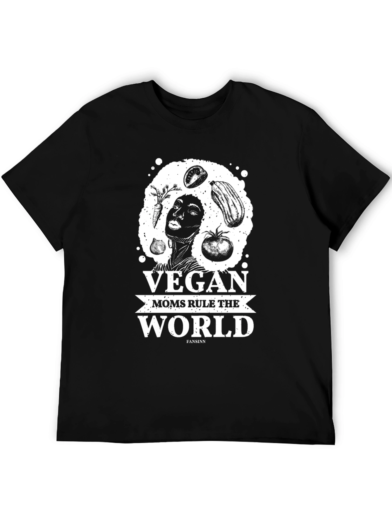 Black Vegan Moms Rule the World T-Shirt view 5