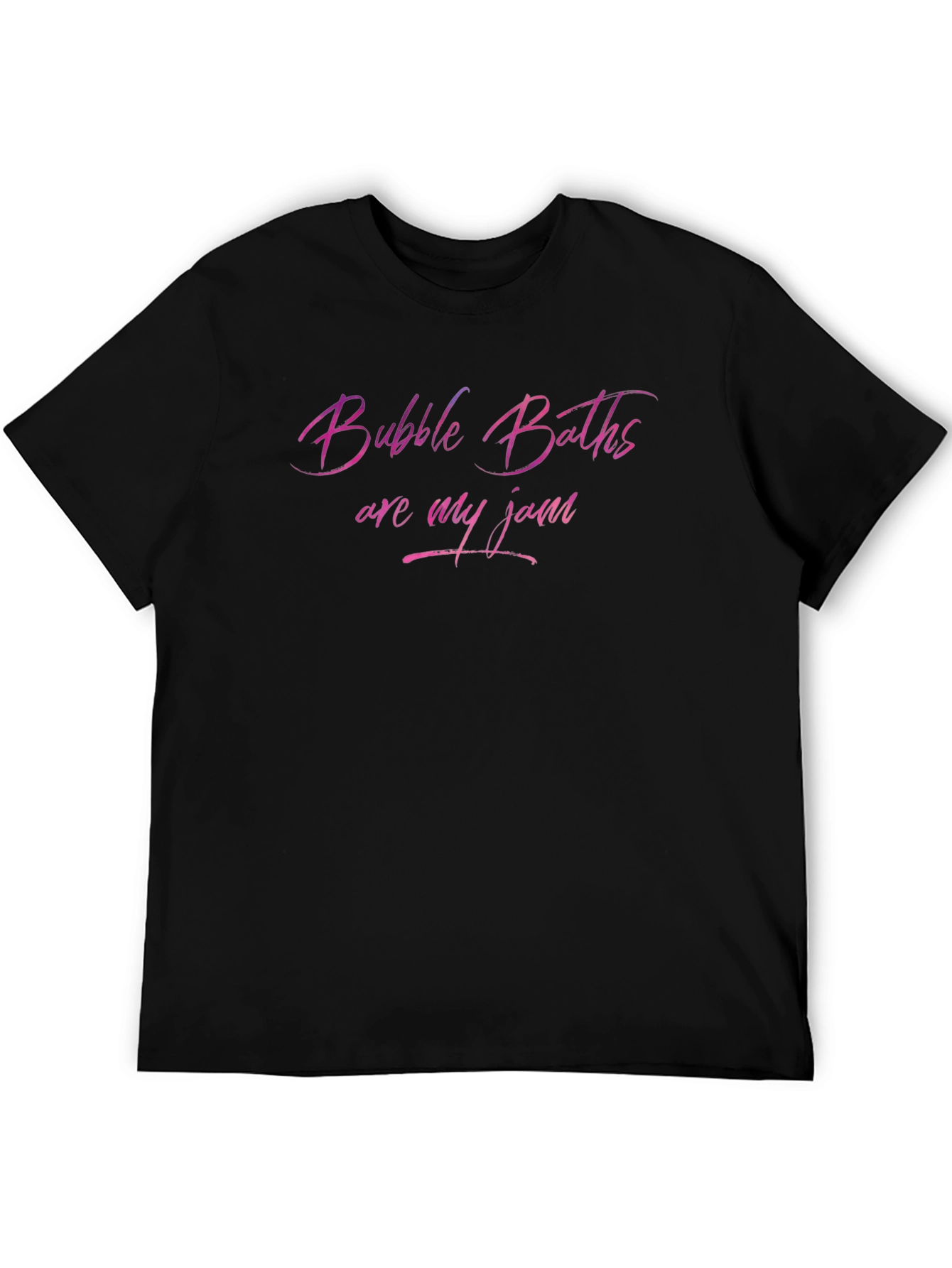 Black Bubble Baths Are My Jam Graphic Tee - Soft Cotton Comfort view 5