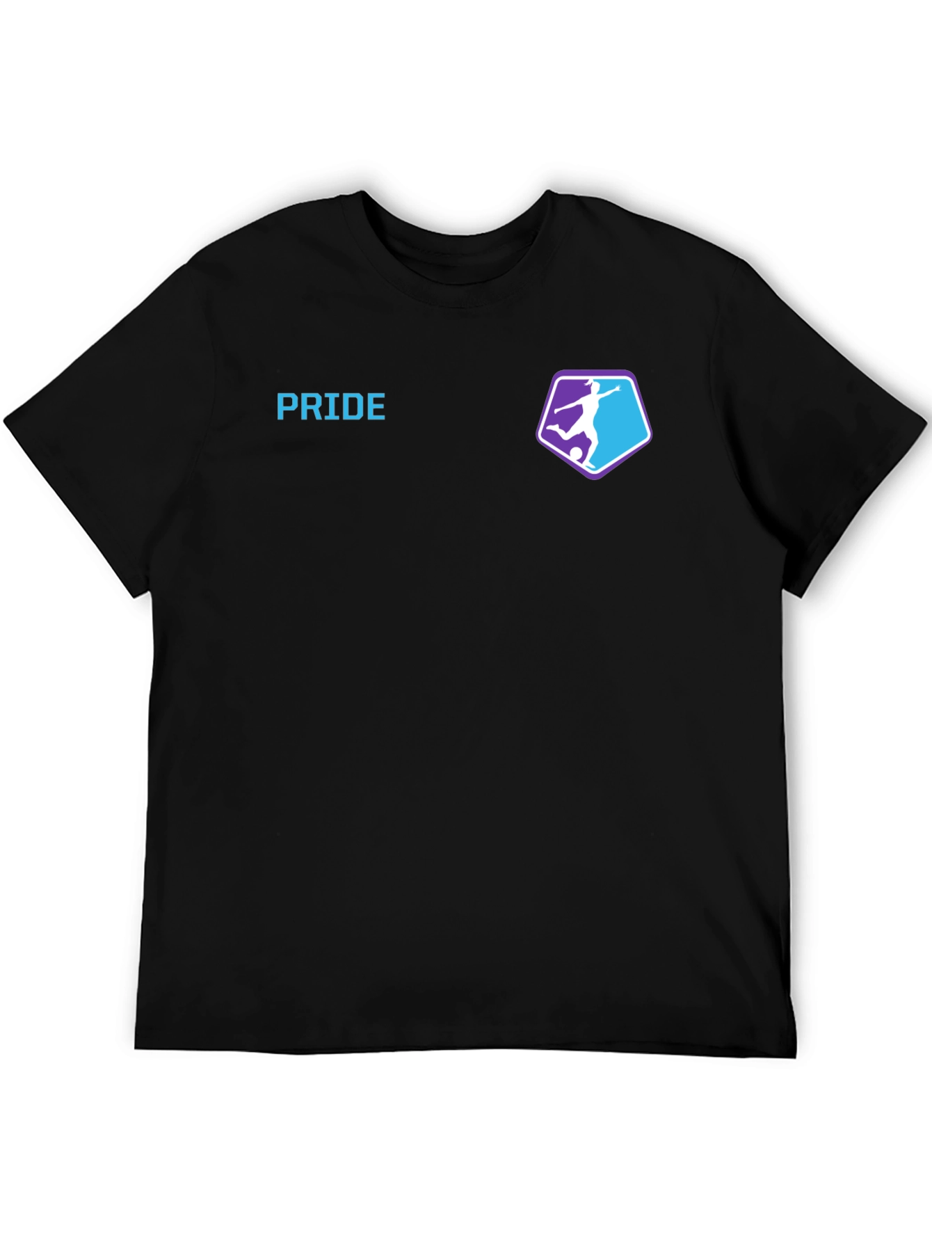 Black Pride Soccer T-Shirt - Premium Cotton Blend view 5