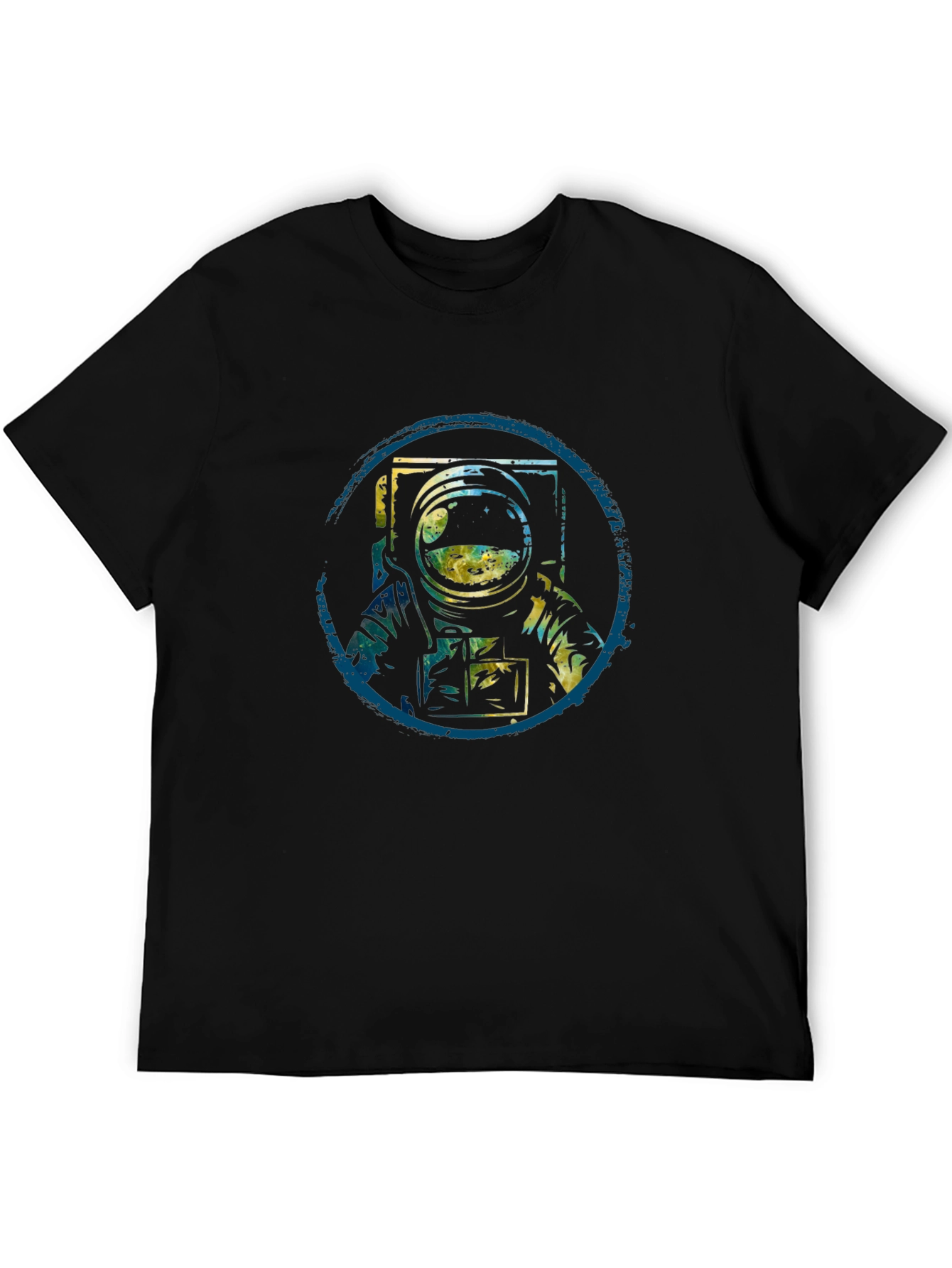 Black Astronaut Graphic Tee - Black Cotton Blend view 5
