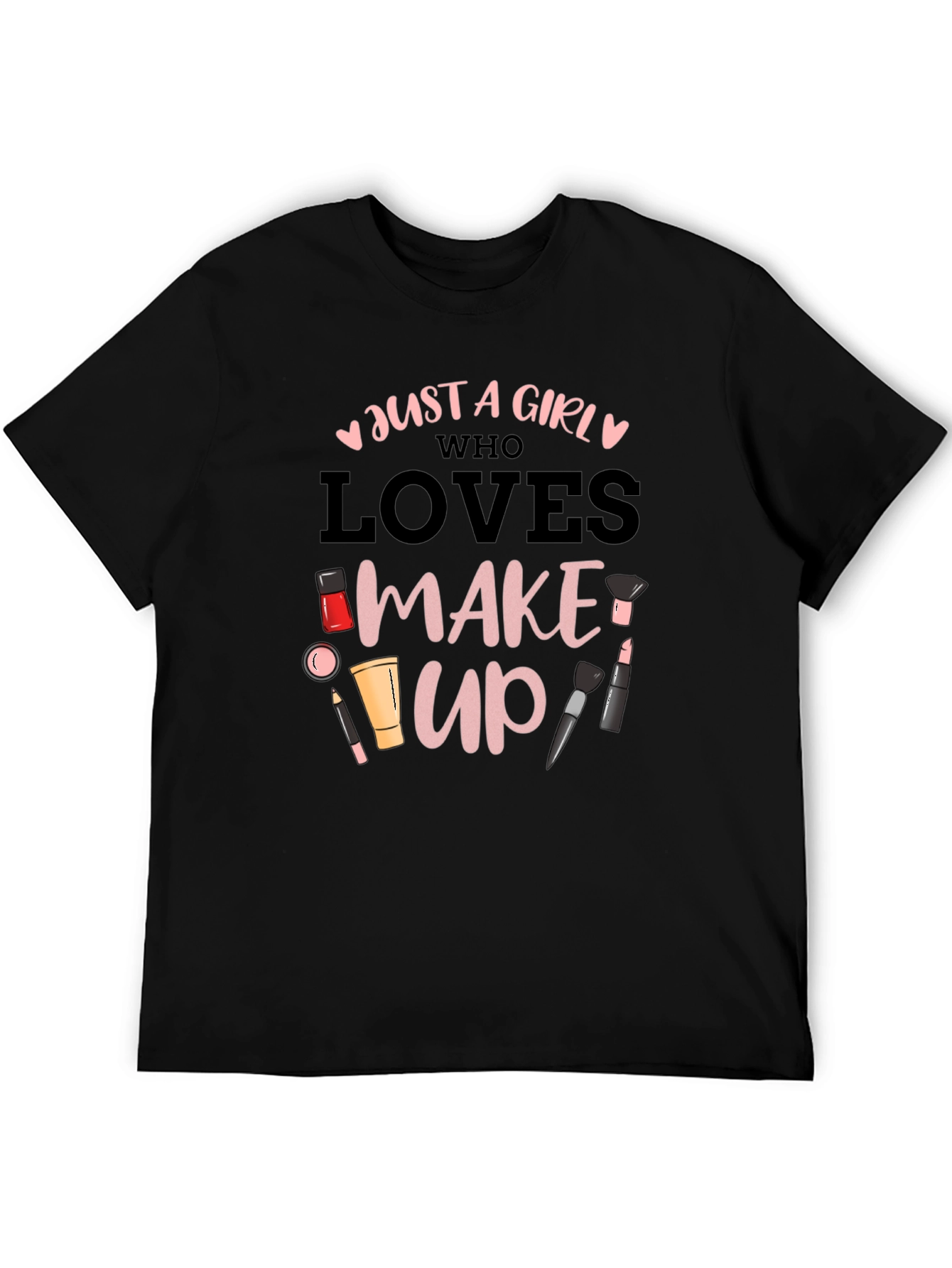 Black Makeup Lover's Graphic Tee view 5