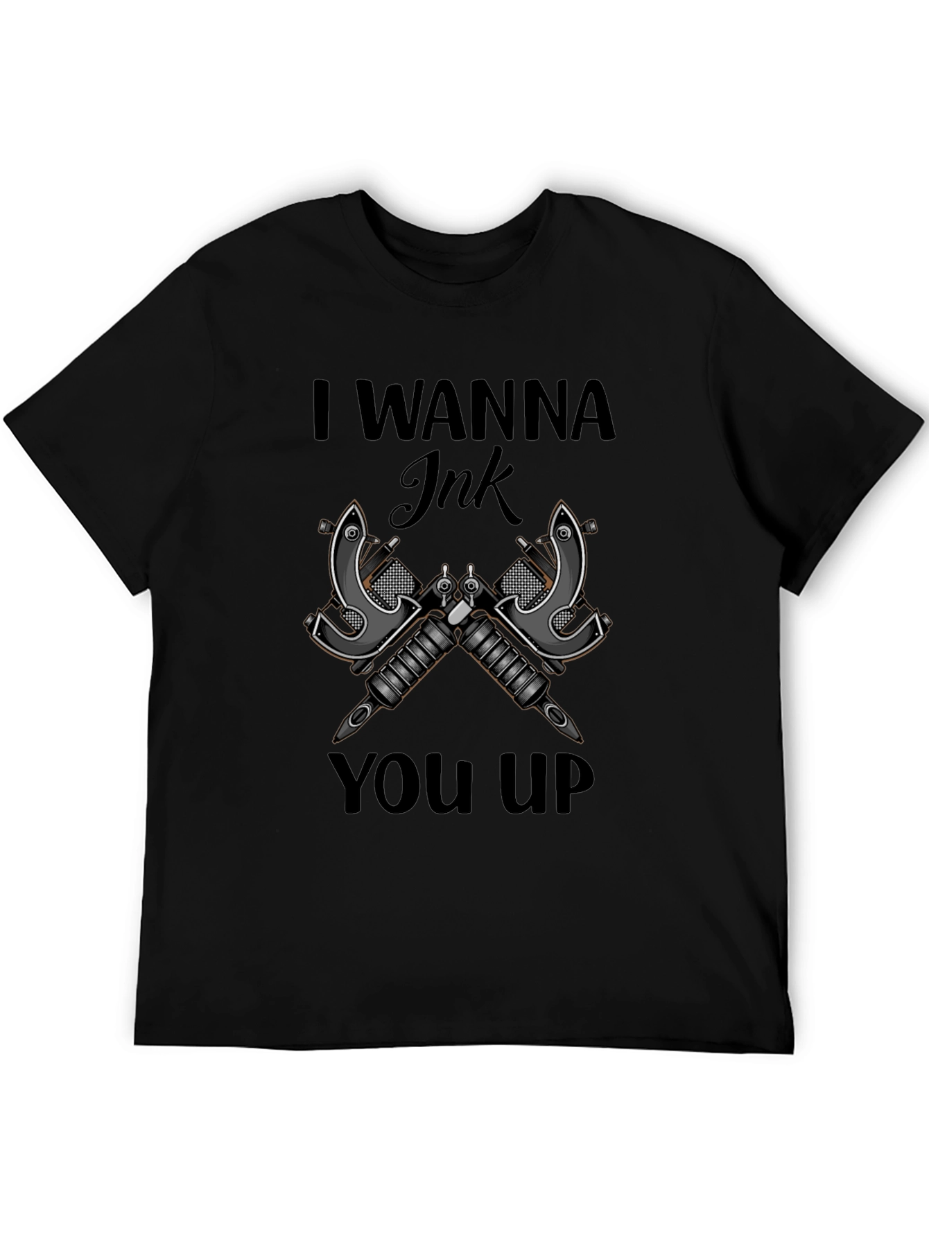 Black I Wanna Ink You Up Graphic T-Shirt view 5