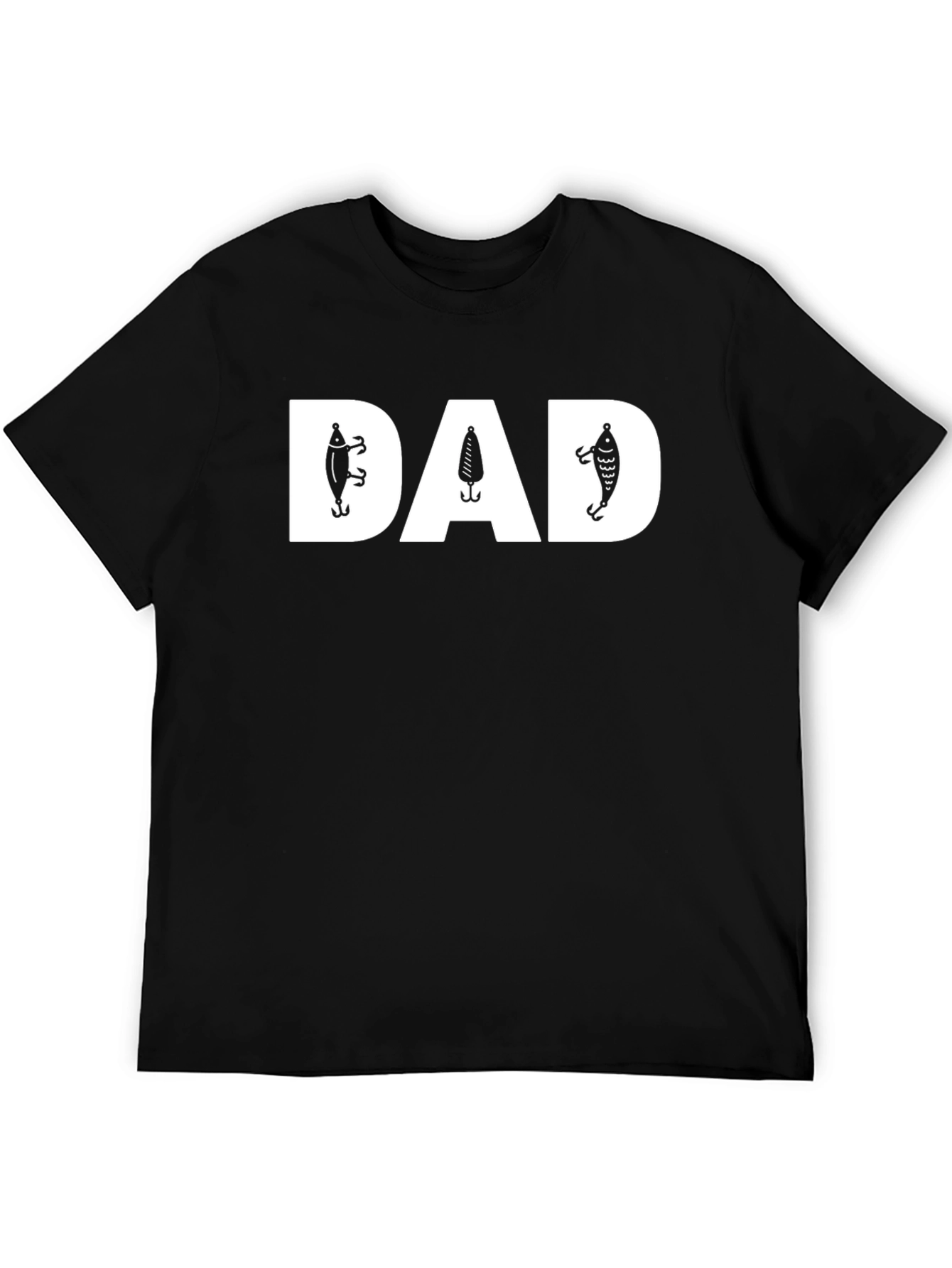 Black Fishing Dad T-Shirt view 5