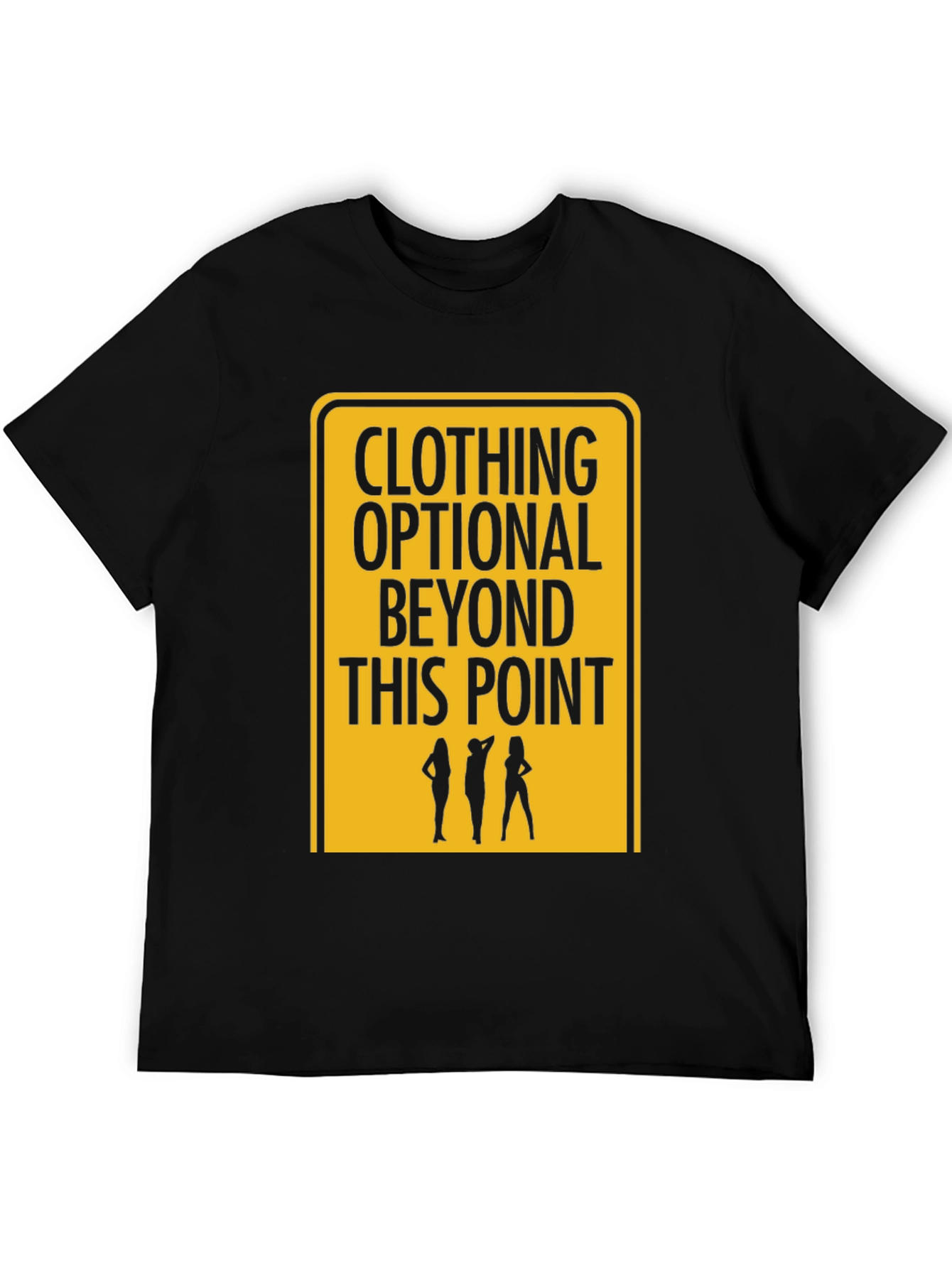 Black Clothing Optional T-Shirt - Funny Graphic Tee view 5