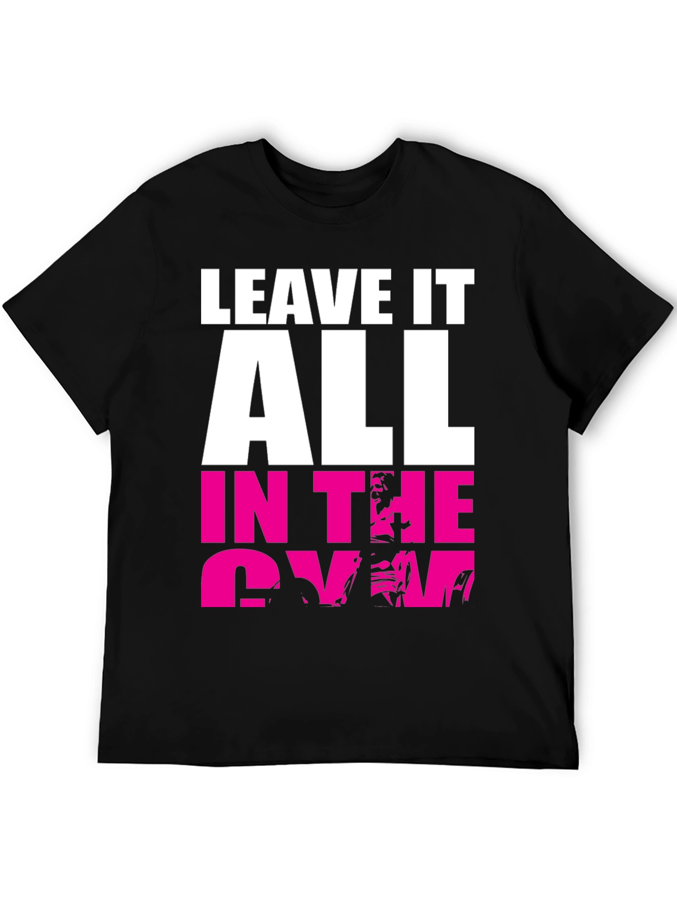 Black Leave It All In The Gym Graphic T-Shirt view 5